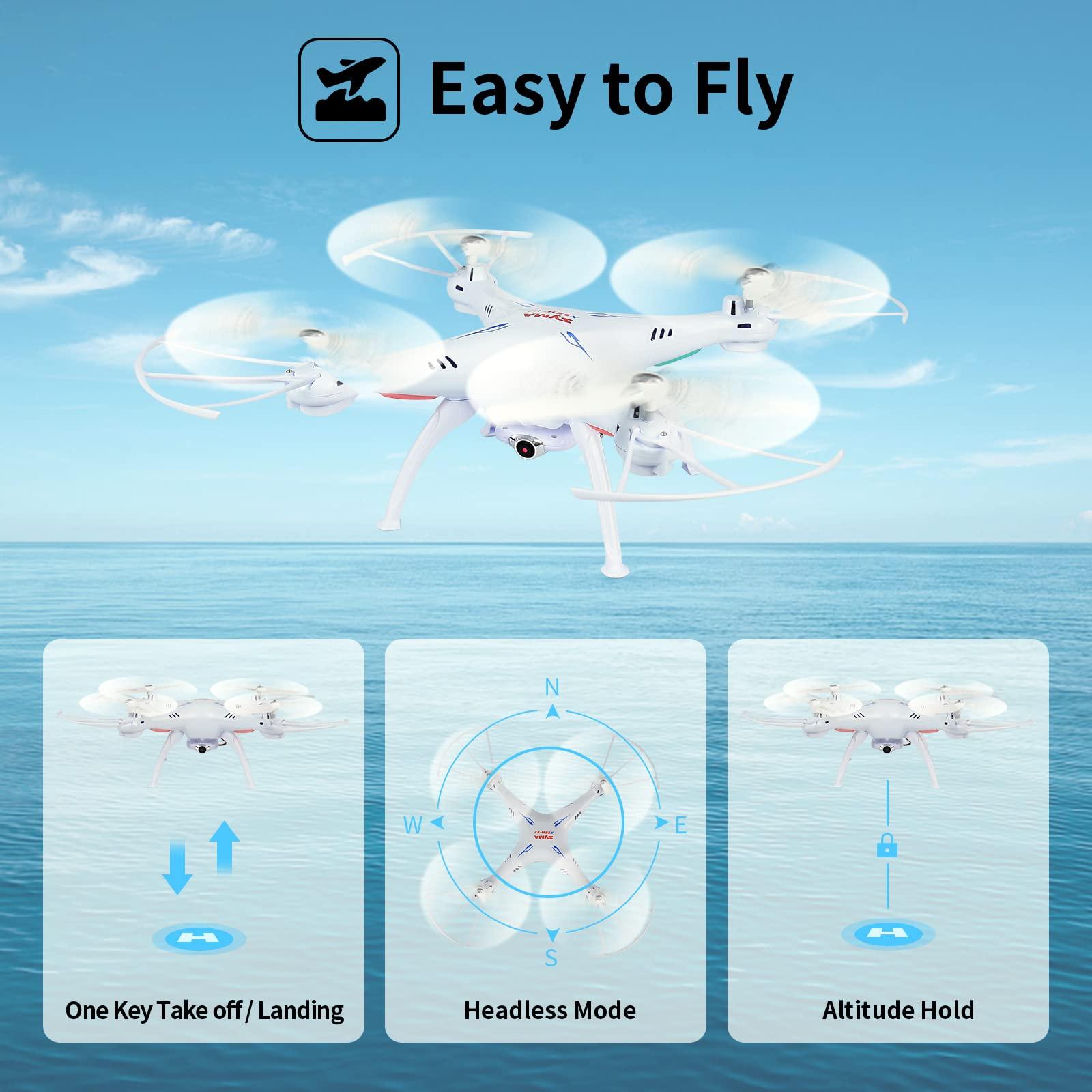 Cheerwing Cheerwing Syma X5SW-V3 WiFi FPV Drone with Camera, 4pcs 550mAh Batteries and 4-in-1 Charger