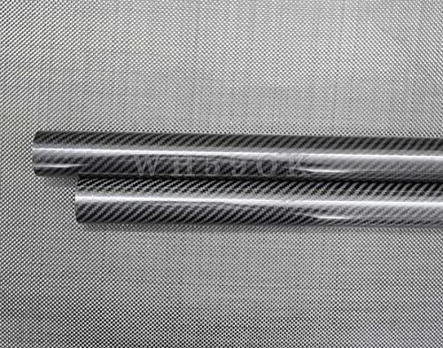 WHABEST WHABEST Length 1M 3k 100% Pure Carbon Fiber Tube 22mm x 18mm x 1000mm (Roll Wrapped) Glossy Pipe