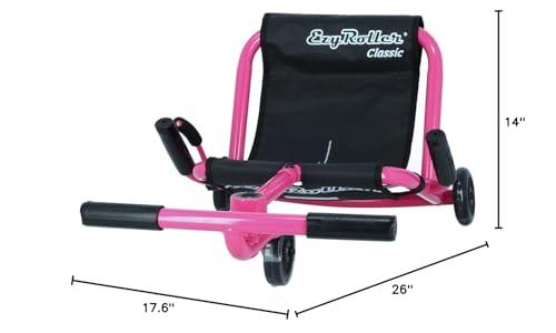 EzyRoller EzyRoller Classic Ride On Scooter with Light-up Wheels for Kids Ages 4+ - Pink LED Limited Edition