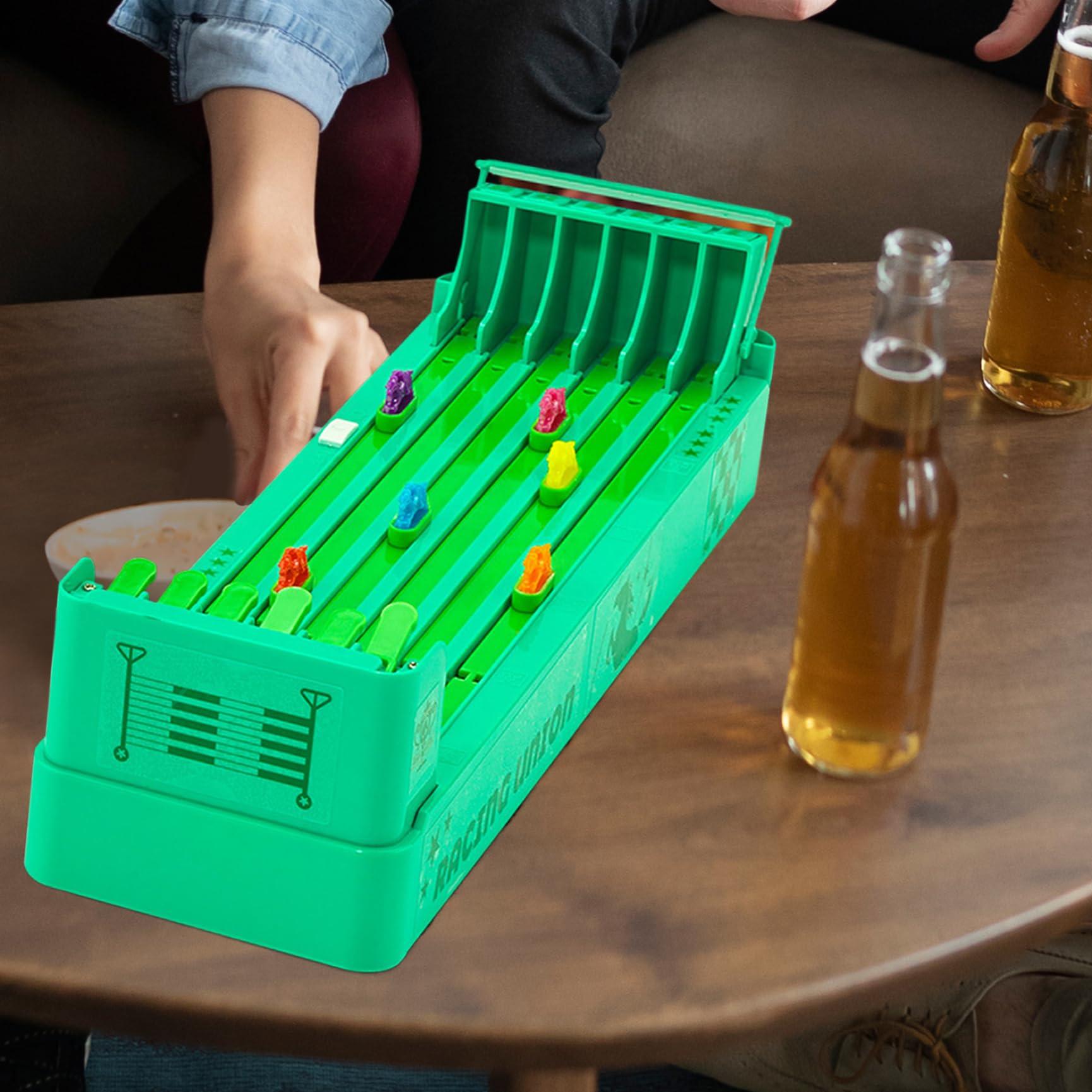 XUEYEGONGJI Horse Racing Game Electric Horse Racing Game, Multi-Players Interactive Horse Race Board Game with 6 Colorful Horse, Portable Racing Games for Bar Home Tabletop, Night Party, Birthday Gifts