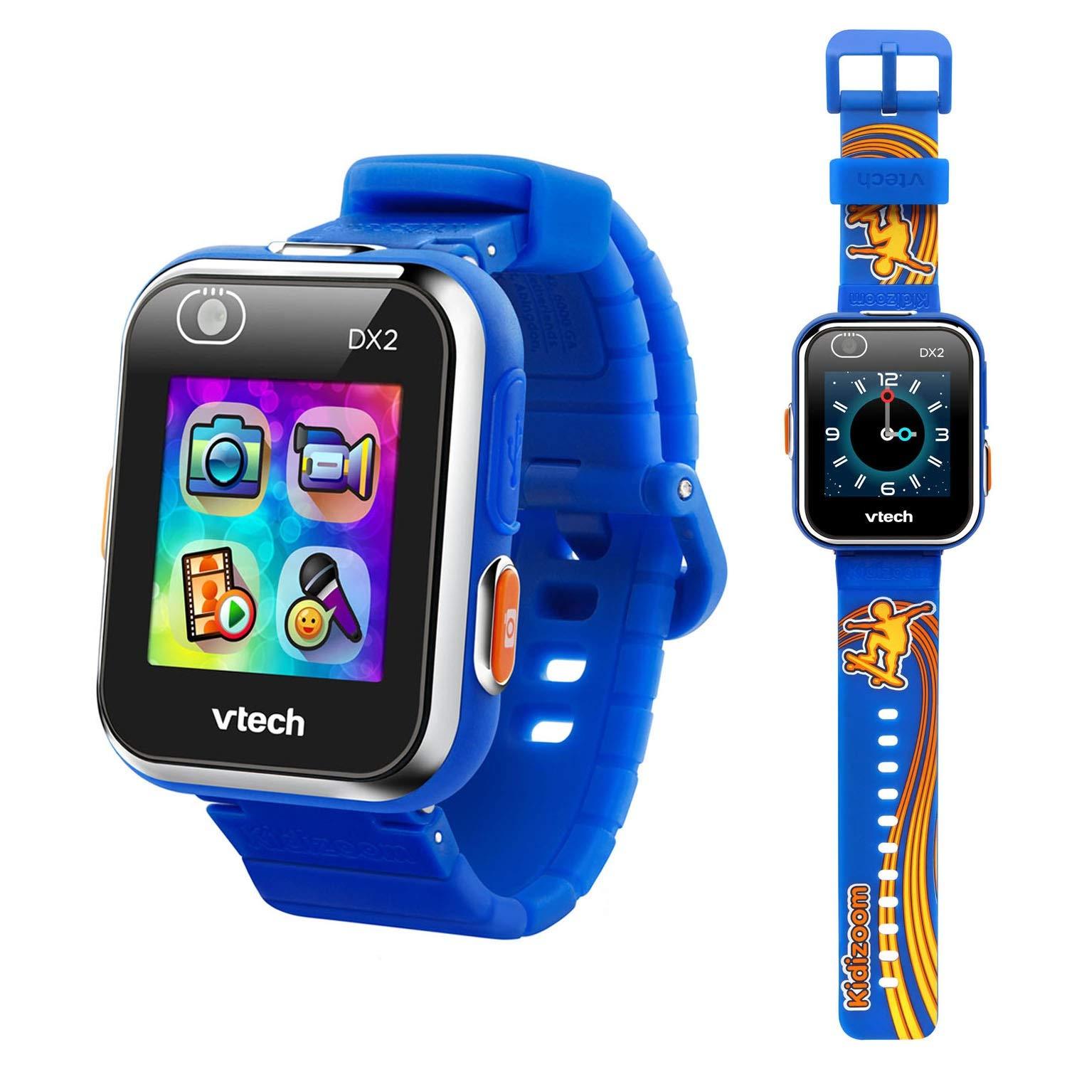 VTech VTech KidiZoom Smartwatch DX2, Special Edition Skateboard Swoosh with Bonus Royal Blue Wristband