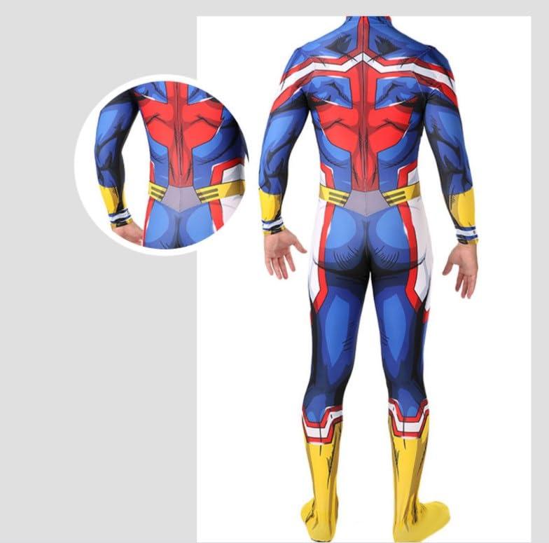 LUNK LUNK Anime MHA Cartoon Characters All Might Jumpsuit Child Tights Outfit Halloween Cosplay Costume Bodysuit for kids