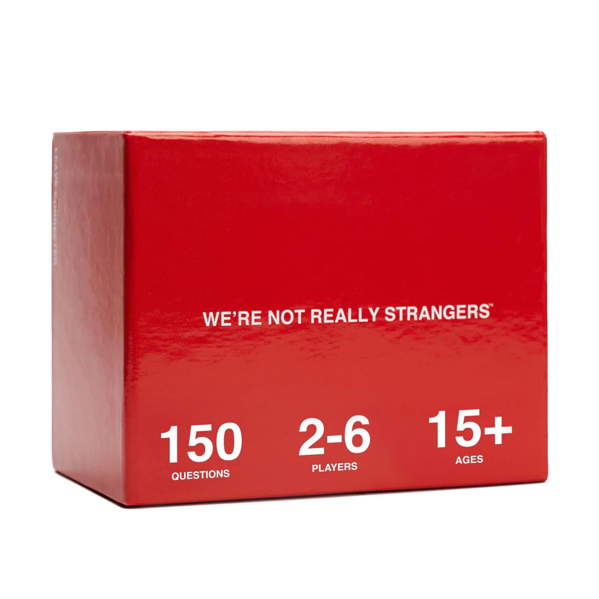WE'RE NOT REALLY STRANGERS WE\'RE NOT REALLY STRANGERS Card Game - 150 Conversation Cards for Adults, Teens, Couples, & Strangers - Fun Family Party & Icebreaker for Game Night or Date Night, Ages 15+, 2-6 Players