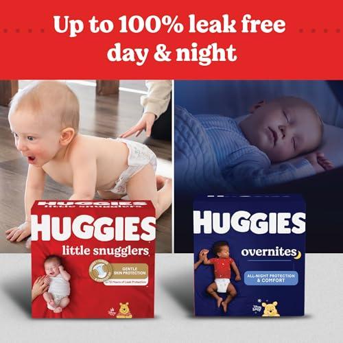 HUGGIES Huggies Size 3 Diapers, Little Snugglers Baby Diapers, Size 3 (16-28 lbs), 68 Count