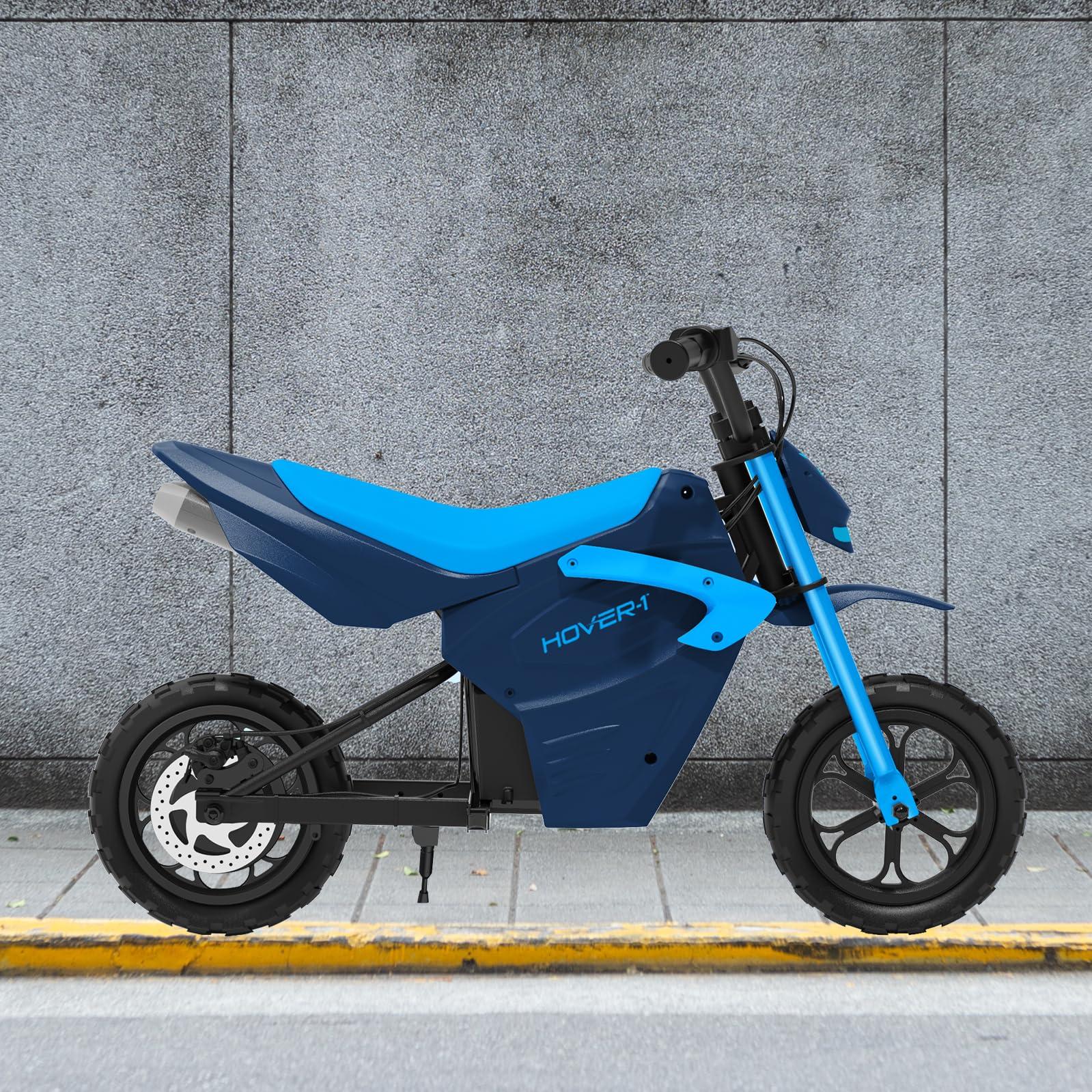 Hover-1 Hover-1 My First Dirt Bike for Kids - 300W Motor, 9MPH Max Speed, 9 Mile Range, 12 Off-Road Tires, 120LB Max Weight, Twist Grip Throttle & Rear Disc Brake Electric Dirt Bike for Kids Ages 5+ Years