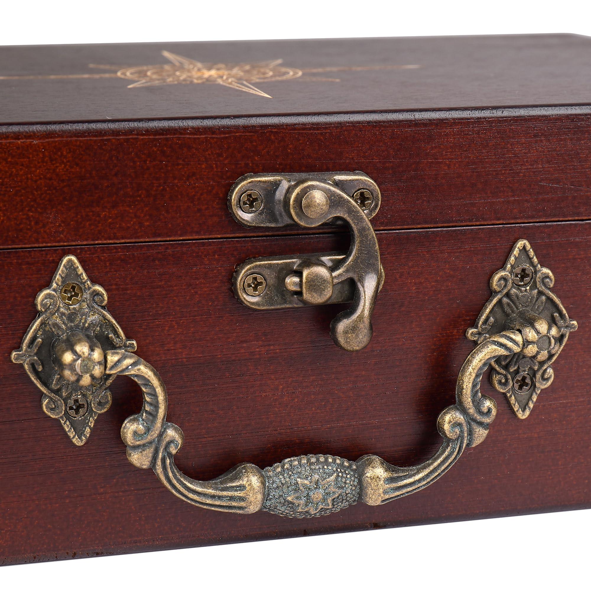 STERLING STERLING Games 12 Number Shut The Box Wooden Box Travel Case Nautical Theme Family Dice Game for Kids and Adults