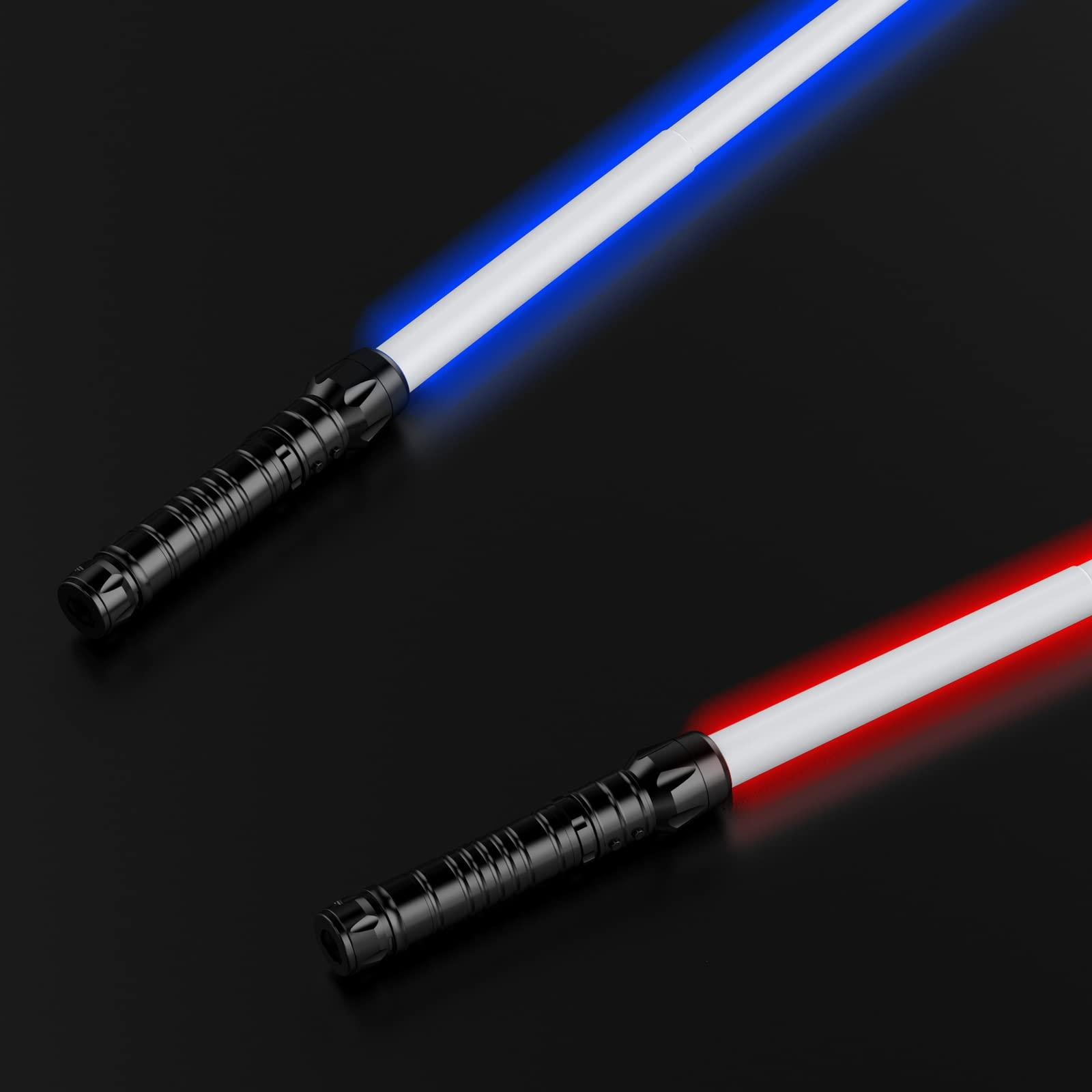 Kenpora Kenpora Light Sabers for Kids, Light Up Saber for Birthday Halloween Party, Telescopic Extendable Light Sword with Motion Sensitive FX Sound for Boys Girls