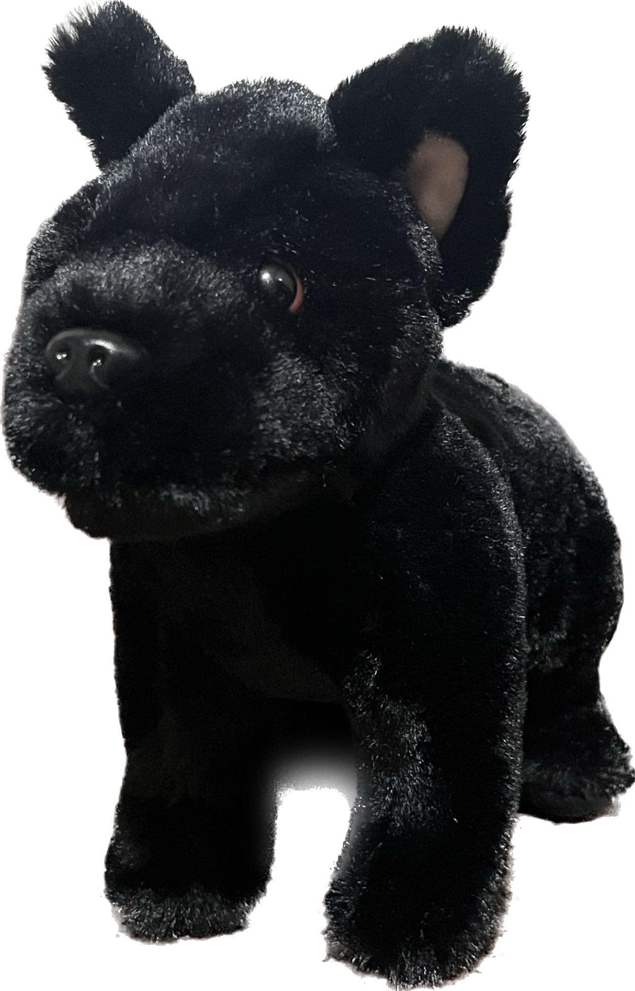 Generic Black Wolf Dog Plush Stuffed Animal for Kids Black Dog Stuffed Animal 10 Inch