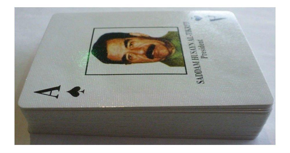 EUN Trademark Iraqi Most Wanted Playing Cards Iraq War-Saddam Sealed NEW