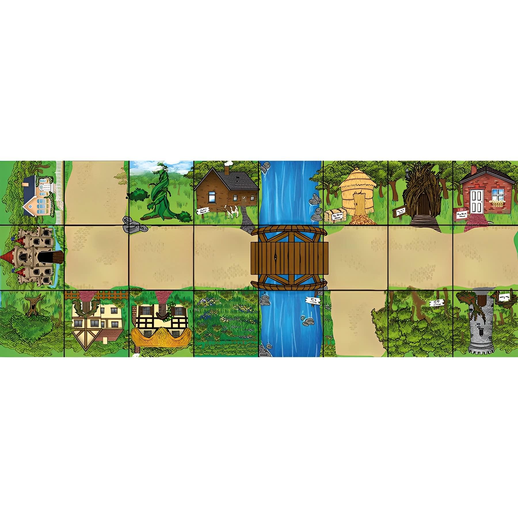 Generic TTS 2 Bee-Bot and 2 Blue-Bot See and Say Robots Classroom Bundle with Play Mats Includes 1 Countryside Mat, 1 Marketplace Mat, 1 Seaside Mat & 1 Fairytale Mat