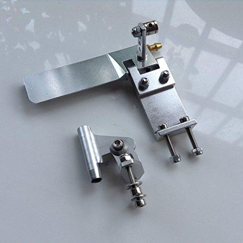 PerfectPlaza PerfectPlaza CNC 31mm Skeg Strut for 1/8" Prop Shaft Cable 75mm Rudder for Motor RC Boat RC#1195