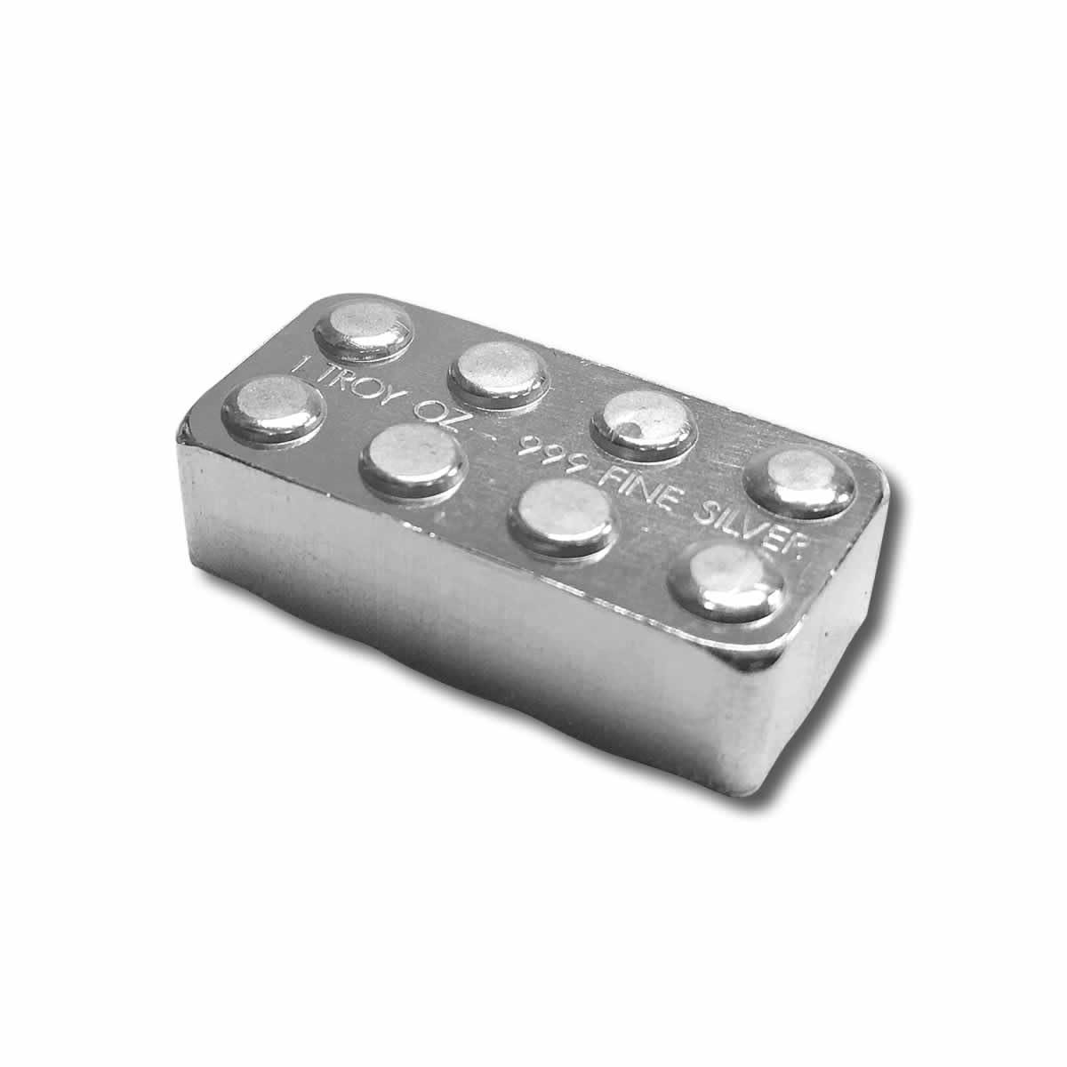 Monarch Precious Metals Monarch Precious Metals 1 oz .999 Fine Silver Building Block Bar - 2x4