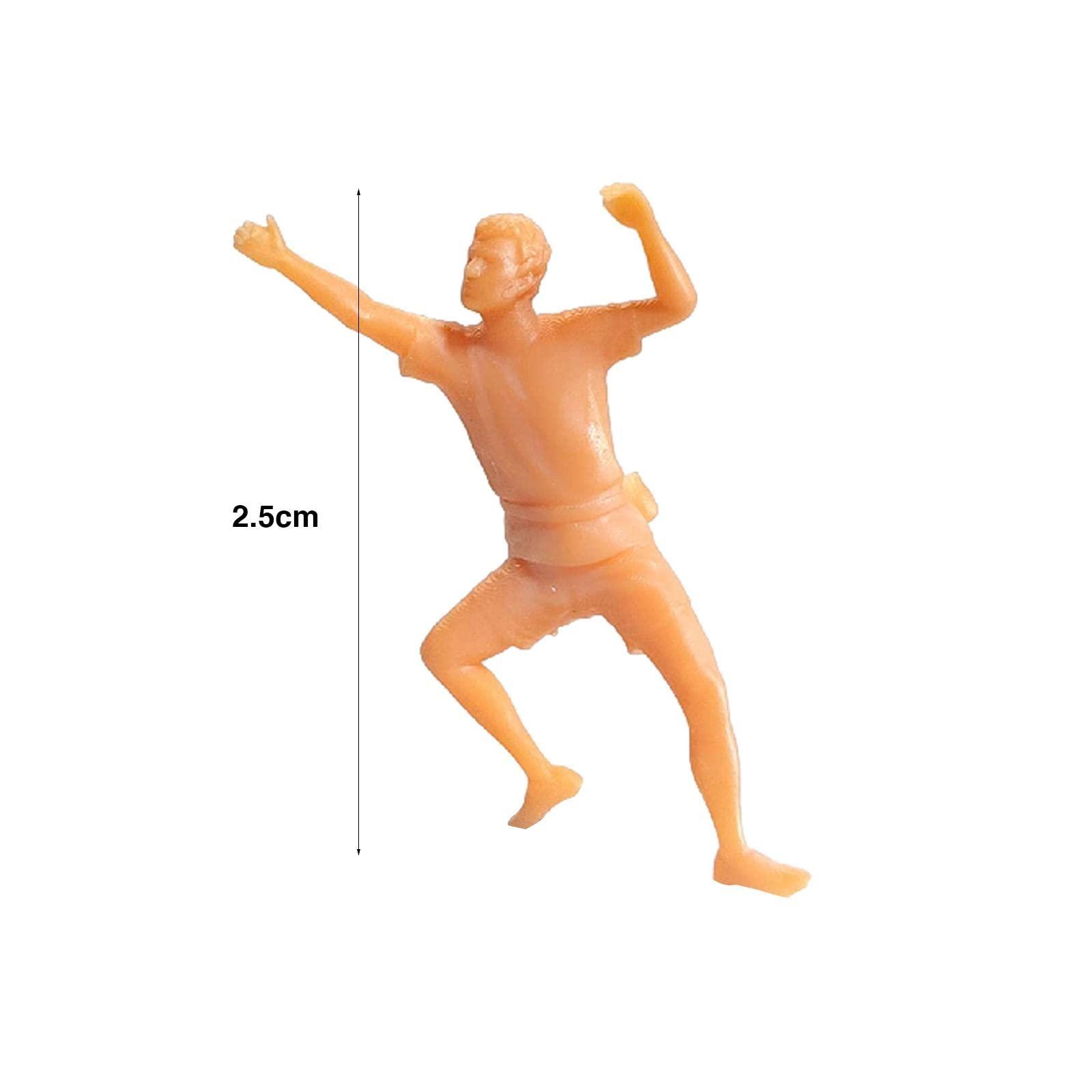 Menolana 1/64 Rock Climbing Figures, Tiny People Sand Table Photo Props Dioramas Layout Desktop Ornament Model Figurines Hand Painted Model Ornaments, Style A