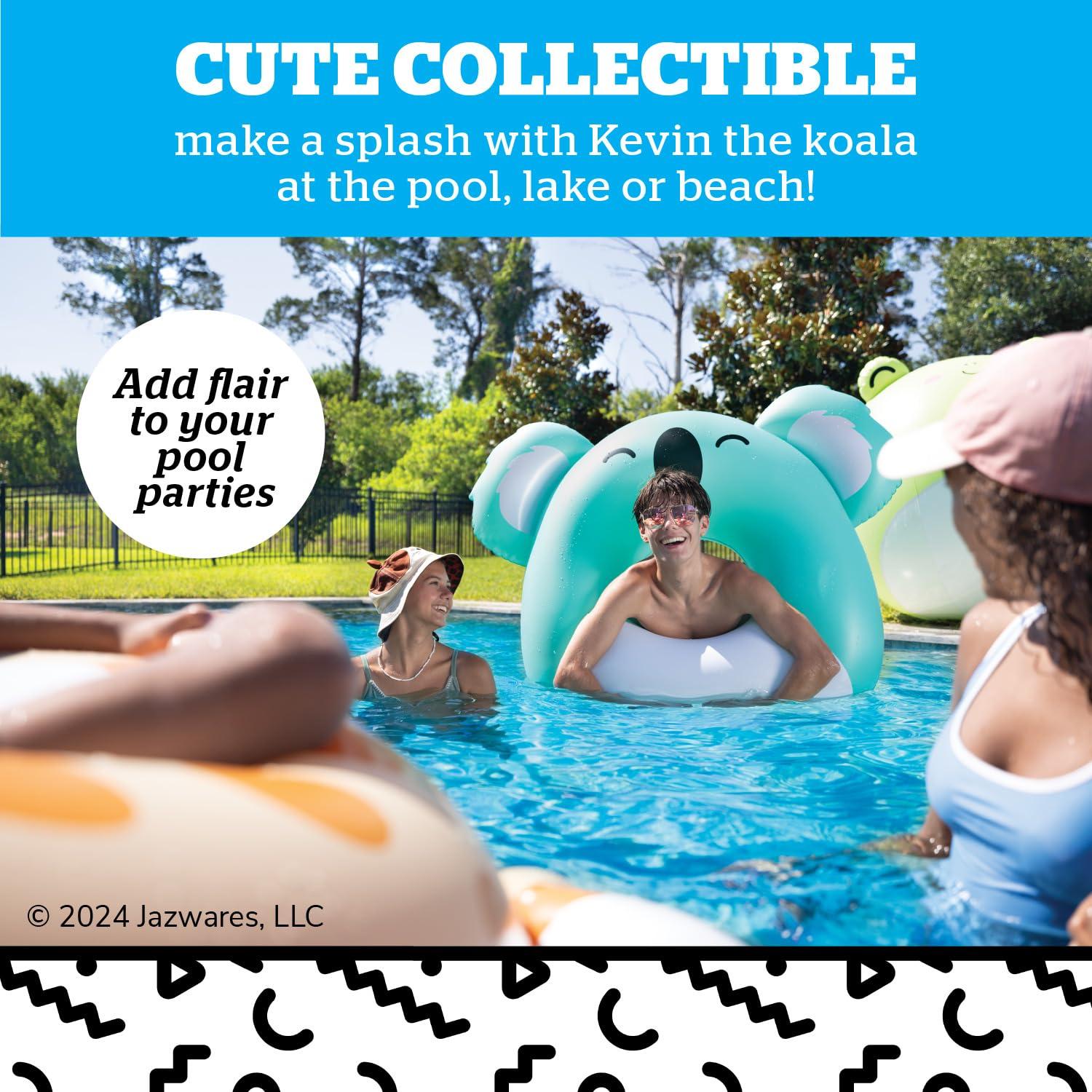 BigMouth BigMouth x Squishmallows Original Large Inflatable Pool Float, Swimming Tube for Adults and Kids, Pool Party Supplies & Water Toys - Kevin The Koala Squishmallow
