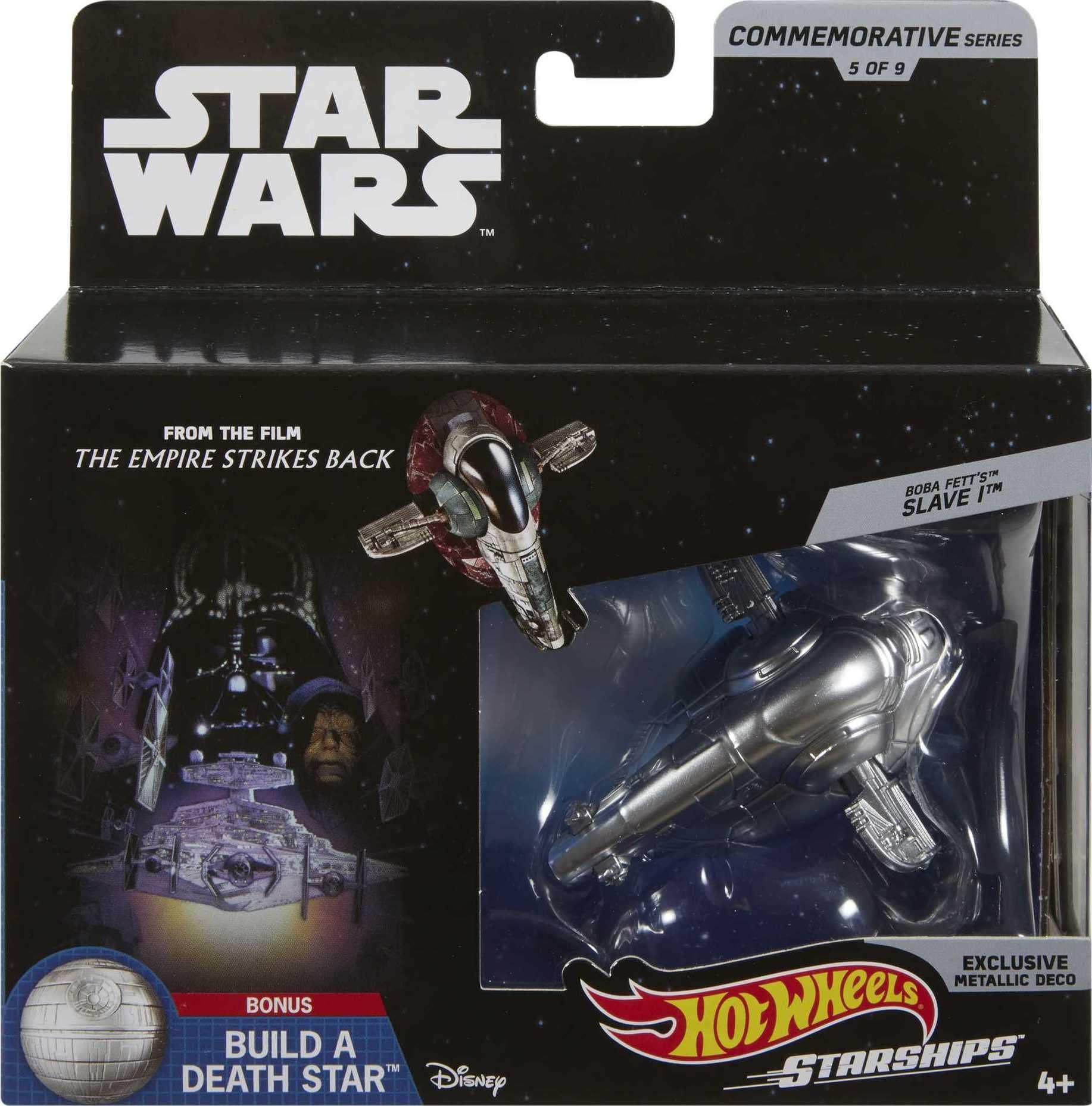Hot Wheels Hot Wheels Star Wars Commemorative Series Starship Assortment, Great for Active Play, Trading, and Collecting, Adventure and Action Toy for Boys and Girls, Fans of All Ages