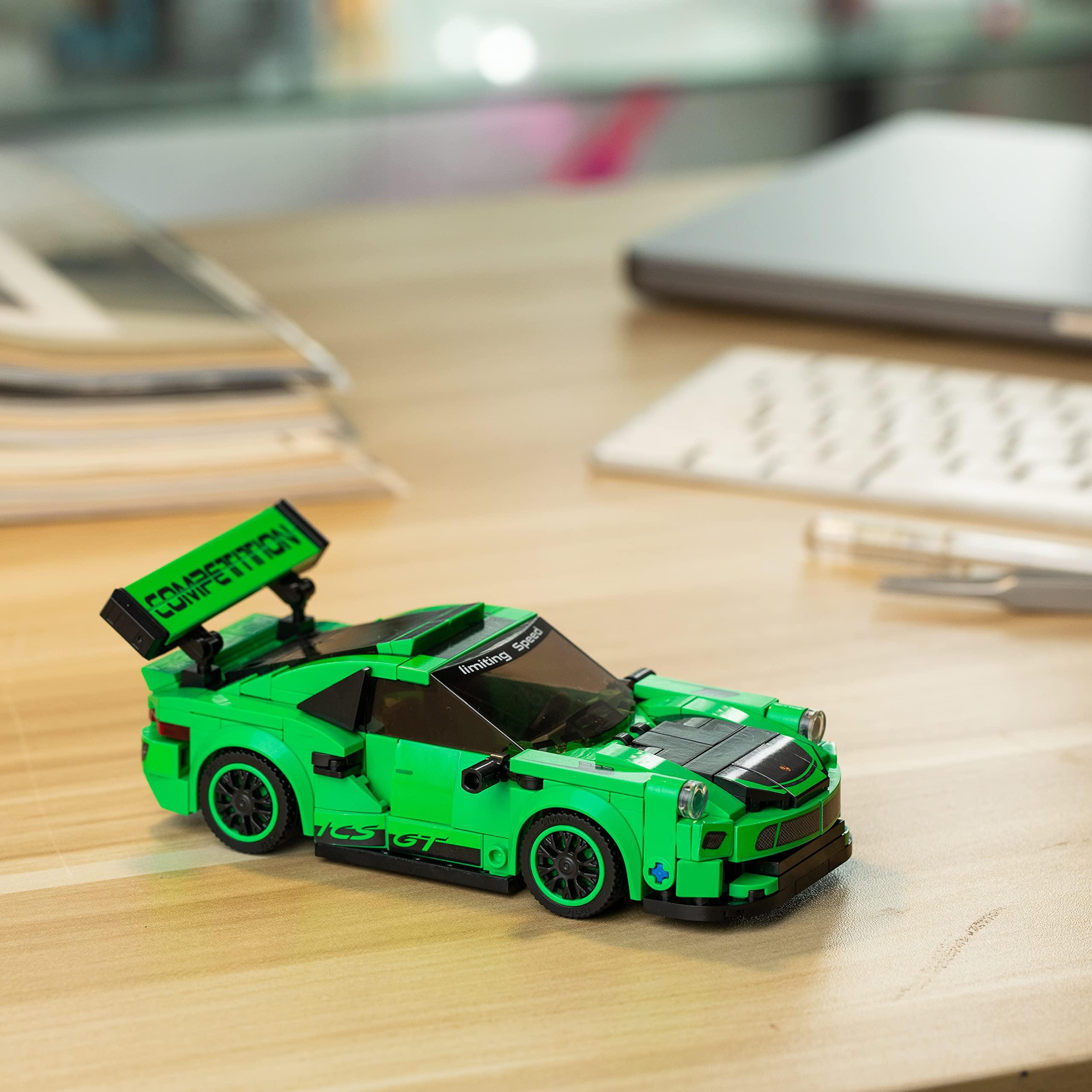 Block Builder Block Builder Porsche 911 Racing Car Building Block Set (358 Pieces). Racing Car Building Blocks for Kids and Adults