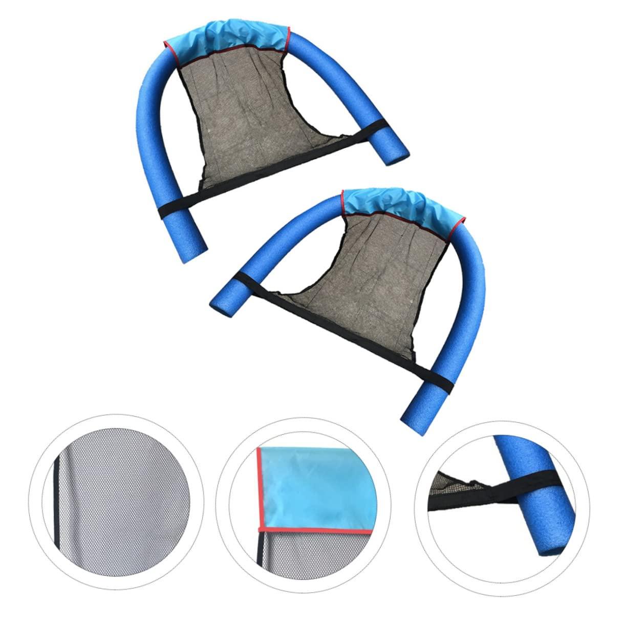 Yardwe Yardwe 4 Pcs Swimming Chair Net Pocket Outdoor Chaise Lounge Floating Pool Lounge Swimming Chair Nets Mesh Pool Floats Noodles for Swimming Pools Polyester Aerated Water Pool Party Grid