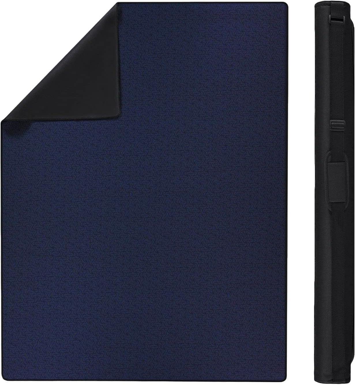 Feltectors Feltectors Board Game Playmat | 36 x 48 in. Blue Table Topper Playmat Cover for Gaming Mahjong Top Black RPG, Dice Games | Neoprene Table Mat Water Resistant with Carry Storage Case 3 x 4 ft.