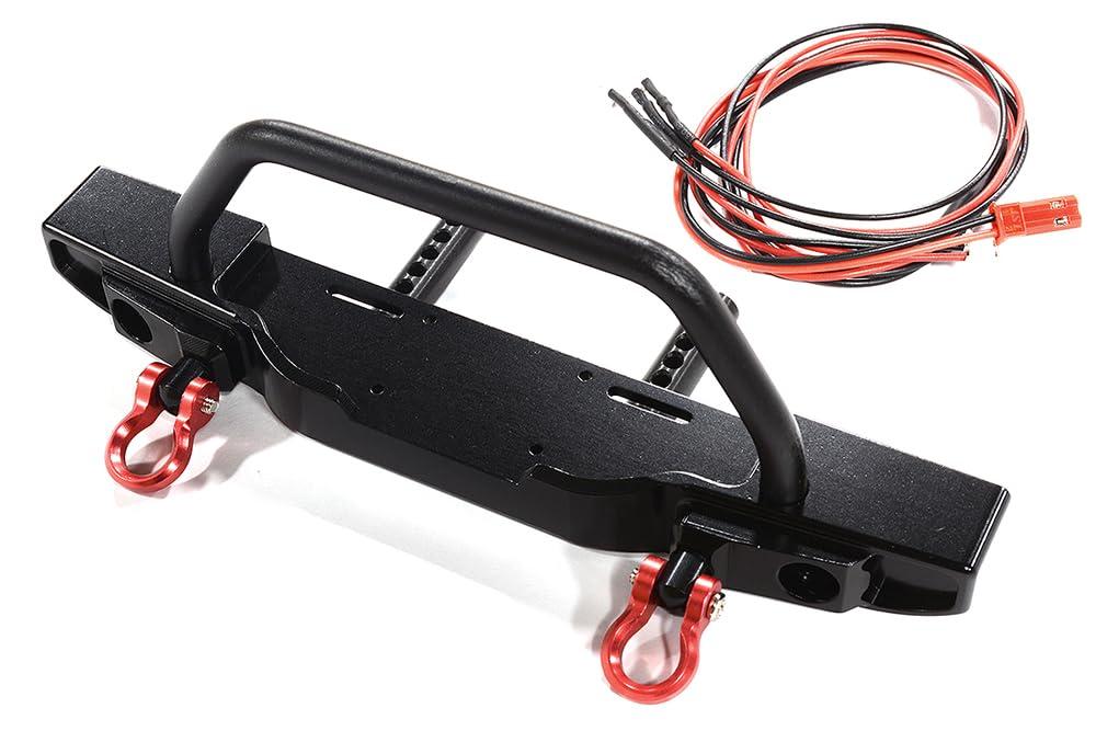Integy Integy RC Upgrades for Axial, Realistic Front Bumper w/LED for Axial SCX10 III Scale Crawler