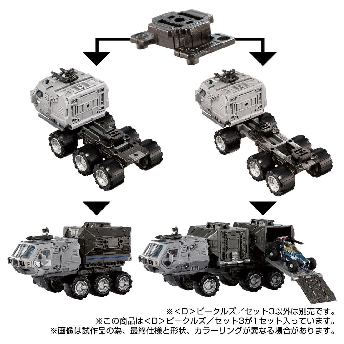(TAKARA TOMY) Takara Tomy Diaclone 3rd Machine and Buggy Type Military Truck, 16 cm, Black, 8+, Unisex, No Batteries Required