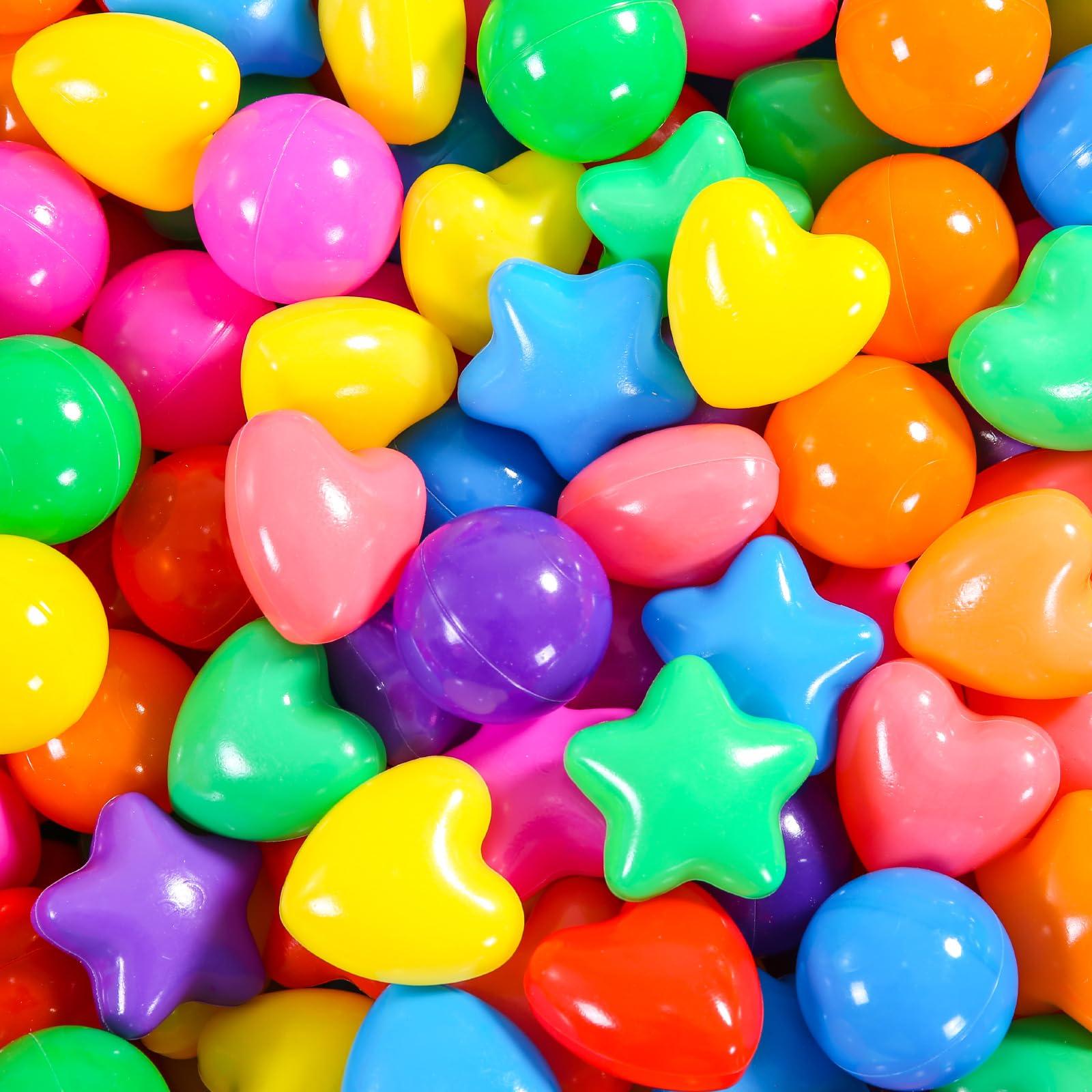 STARBOLO STARBOLO Star Ball Pit Balls for Toddlers -100pcs Phthalate Free BPA Free Crush Proof Play Toy Balls Play Tent Pool Playhouse Playpen Party Decoration.