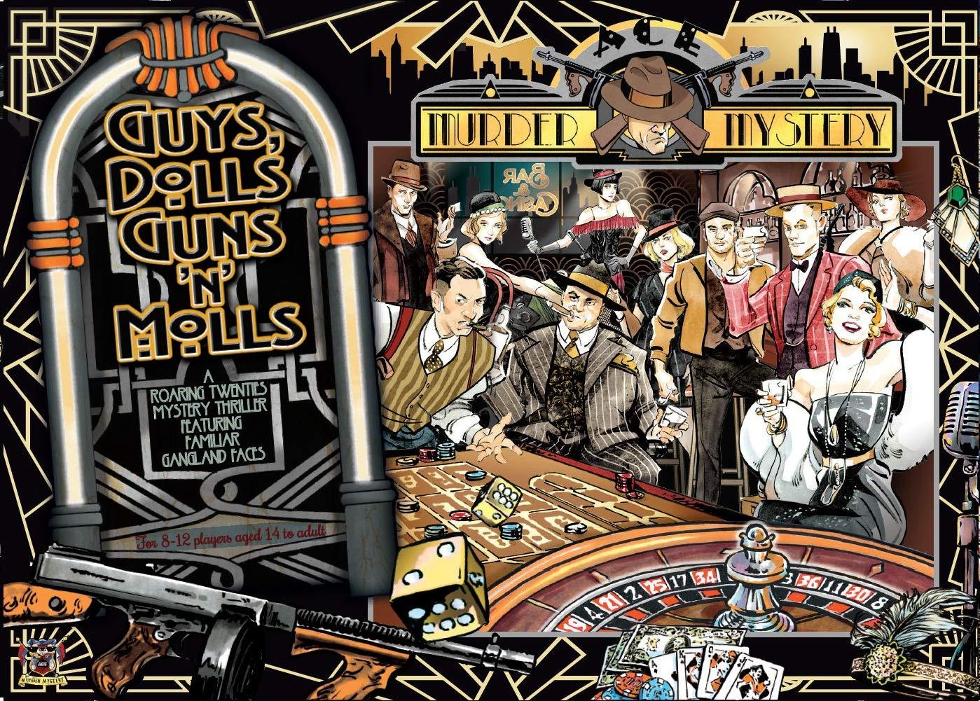 Ace Murder Mystery Dinner Party Games Ace Mafia Murder Mystery Party Game A5 box 8-10 player