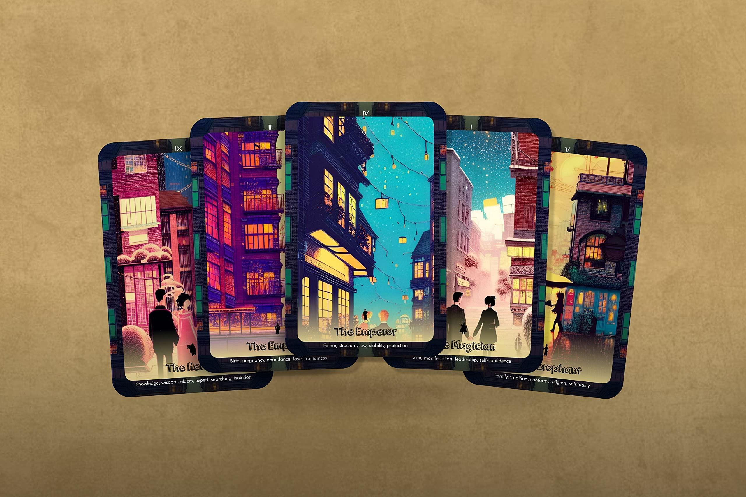 IBIZA TAROT Ibiza Tarot- The Lovers Tarot - 22 Major Arcana| Fortune Telling Tarot Cards Deck for Beginners| Authentic Tarot Experience - Set of 22 Cards