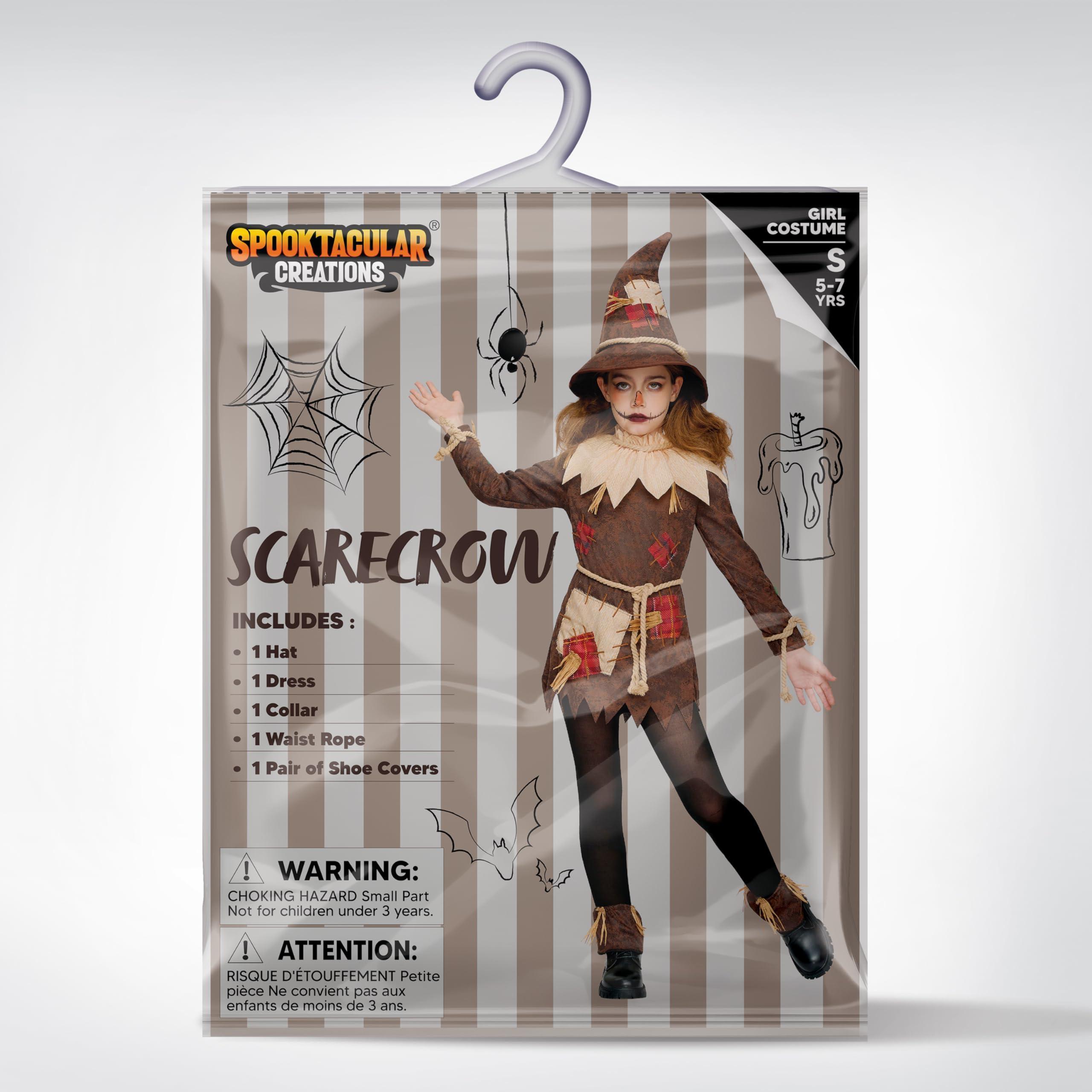Spooktacular Creations Spooktacular Creations Scary Scarecrow Costume for Girls, Halloween Costume for Kids, Creepy Scarecrow Costume for Girls