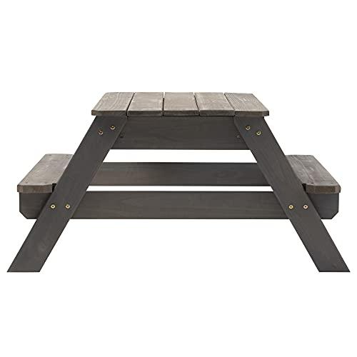 Jack and June Jack & June Cedar Convertible Sand Box and Picnic Table Playset