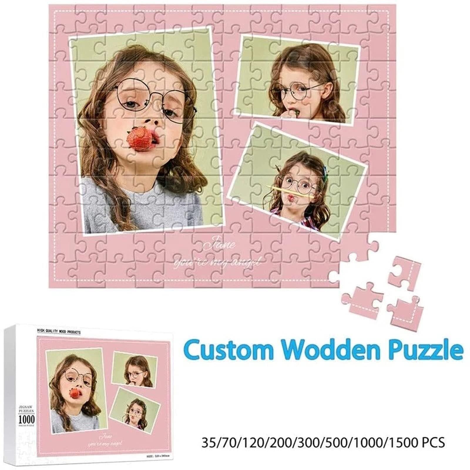 LCPKUTTR Design Personalized Puzzles,Custom Puzzle from Picture Create Your Own Puzzle from Photo - 500/1000 Pieces - DIY Custom Made Photo Puzzles Family Fun, & Stress Relief BD-10402 ( Size : 1000pcs )