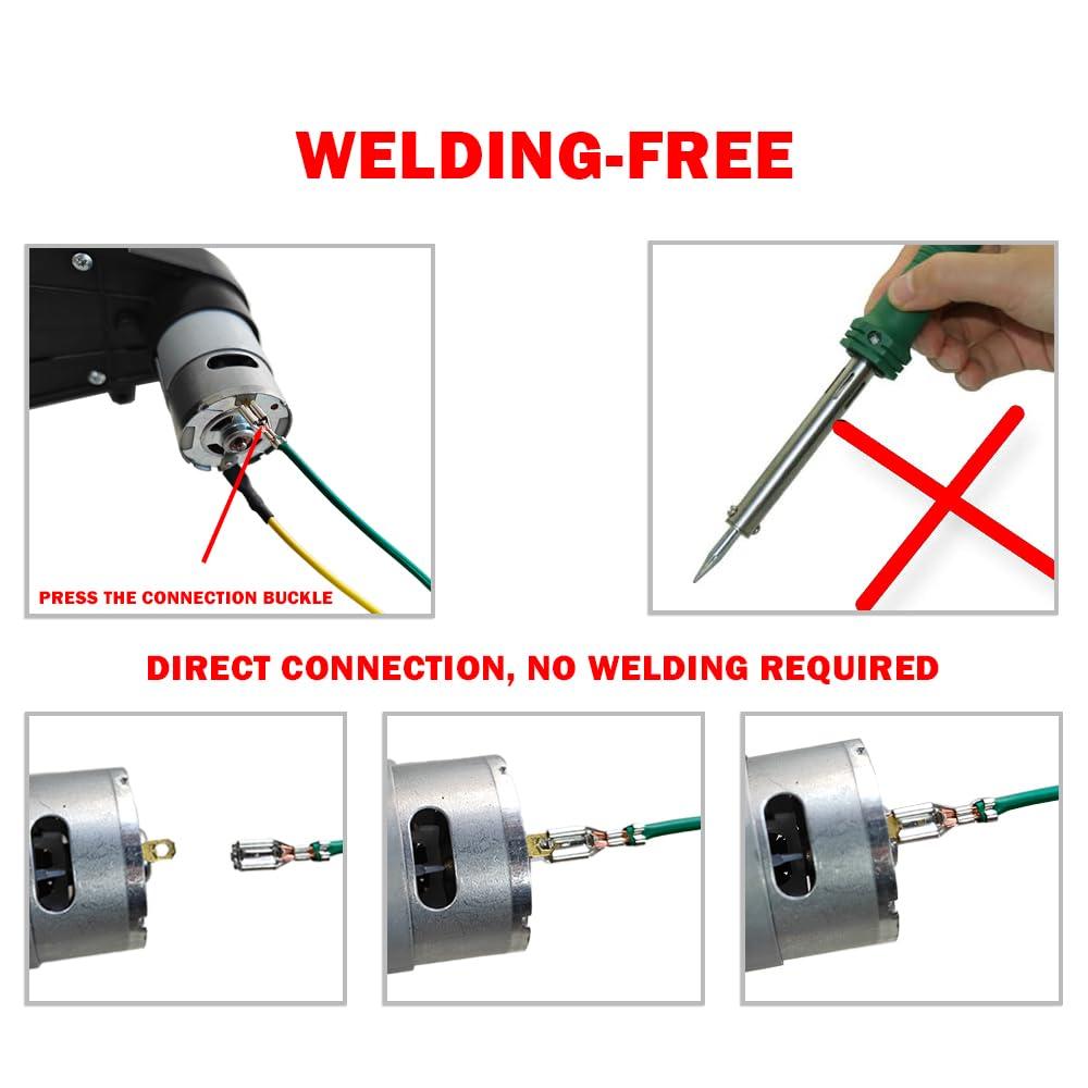 JRRXM 550 40000RPM Gearbox with 12V Motor for Power Wheels Motor Upgrade,RS550 12 Volt DC Motor High Speed Match Children\'s Ride On Car