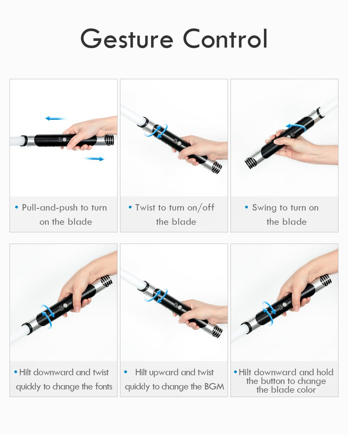 XenoSaber XenoSaber Upgraded Xenopixel 3.0 Motion Control Light Saber, Smooth Swing Combat Dueling Saber for Adults with APP, 34 Sound Fonts Infinite Color Change, 16GB SD Card, 8 Light Effect 12 Ignition