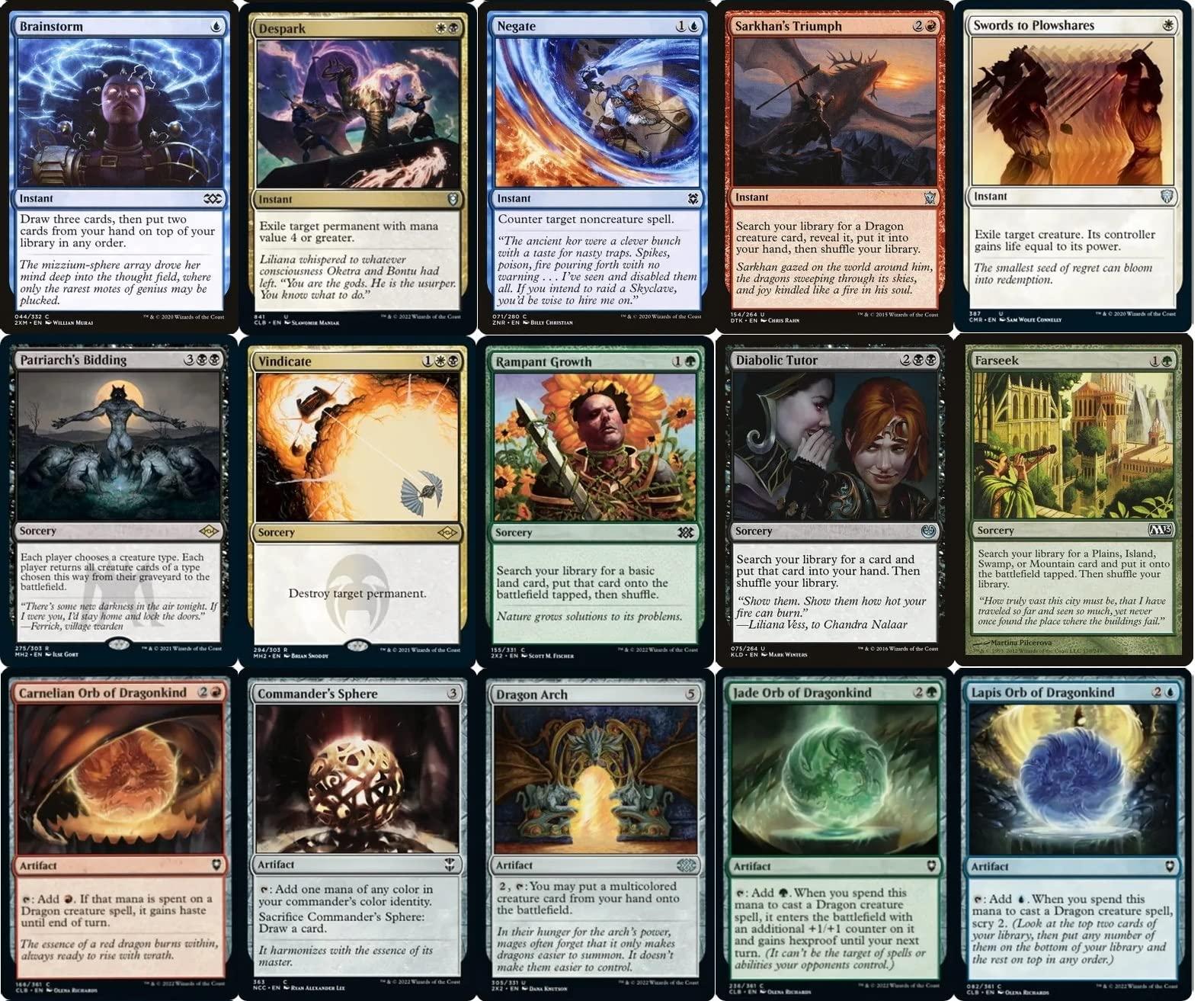 MTG Decks & More Dragon EDH Deck - Custom Built - Elite - MTG - Commander - 100 Card