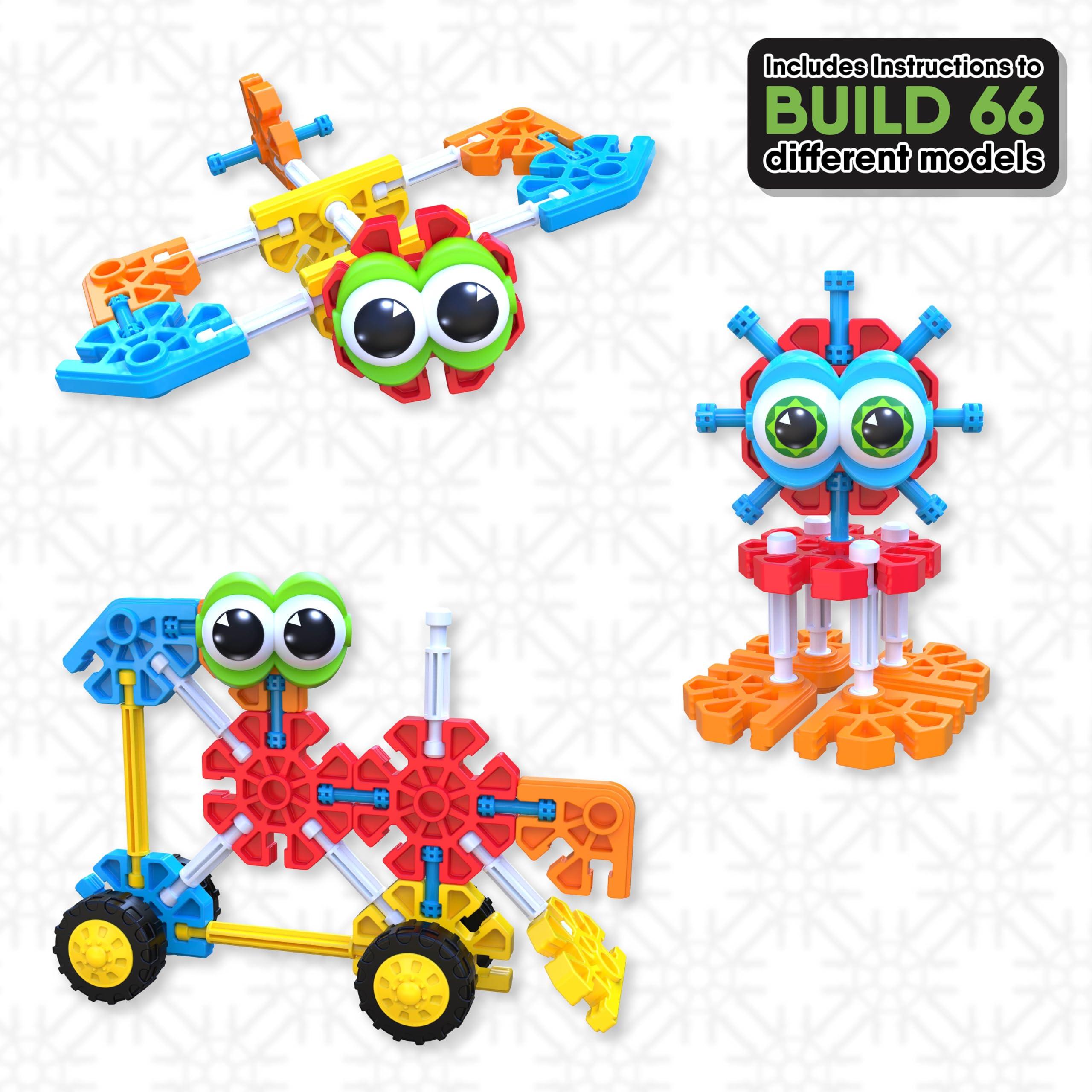 K'NEX KID KNEX Build A Bunch Set 66 Pieces For Ages 3+ Construction Educational Toy (Amazon Exclusive), packaging may vary