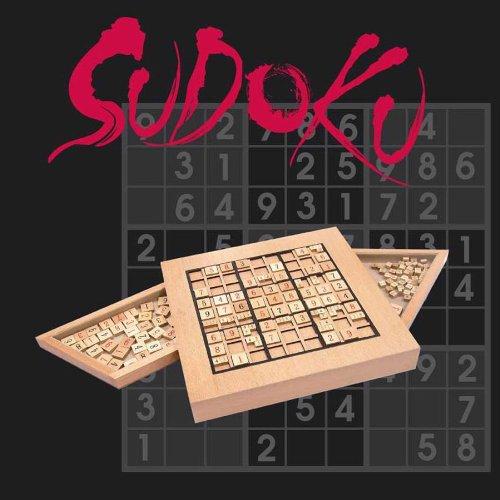 WE Games WE Games Wooden Sudoku Puzzle Board Game with Number & Thinking Tiles + Replacement Wooden Sudoku Number Tiles