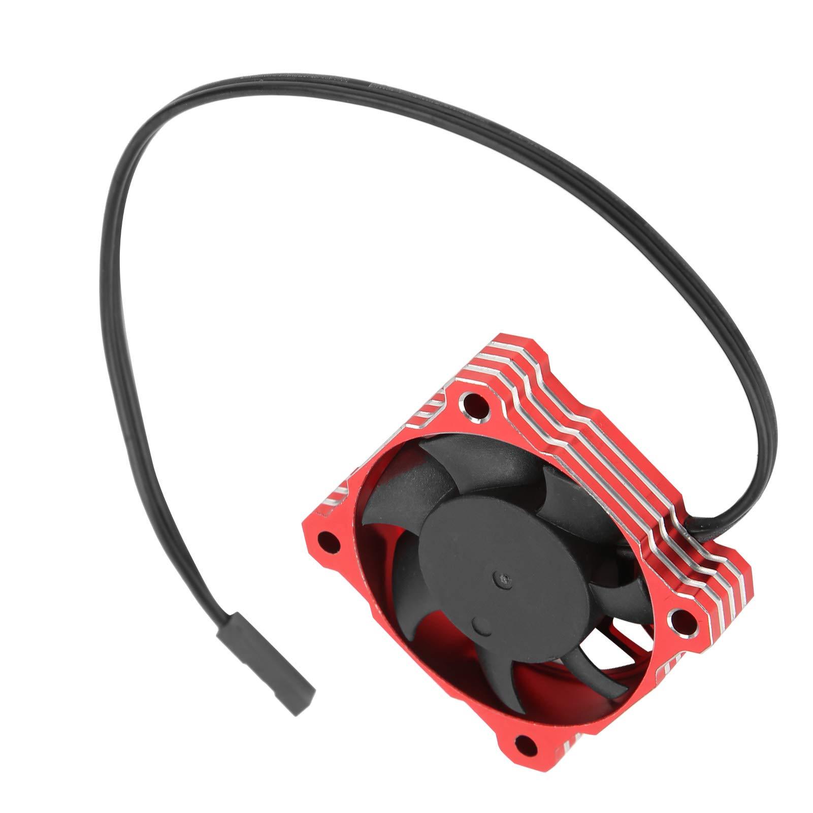 Gavigain Gavigain RC Cooling Fan, 40mm Motor Cooling Fan for RC Cars 16000RPM Brushless ESC Alluminum Motor Cooling Fan High Speed RC Cooling Fan for RC Vehicles (Red)