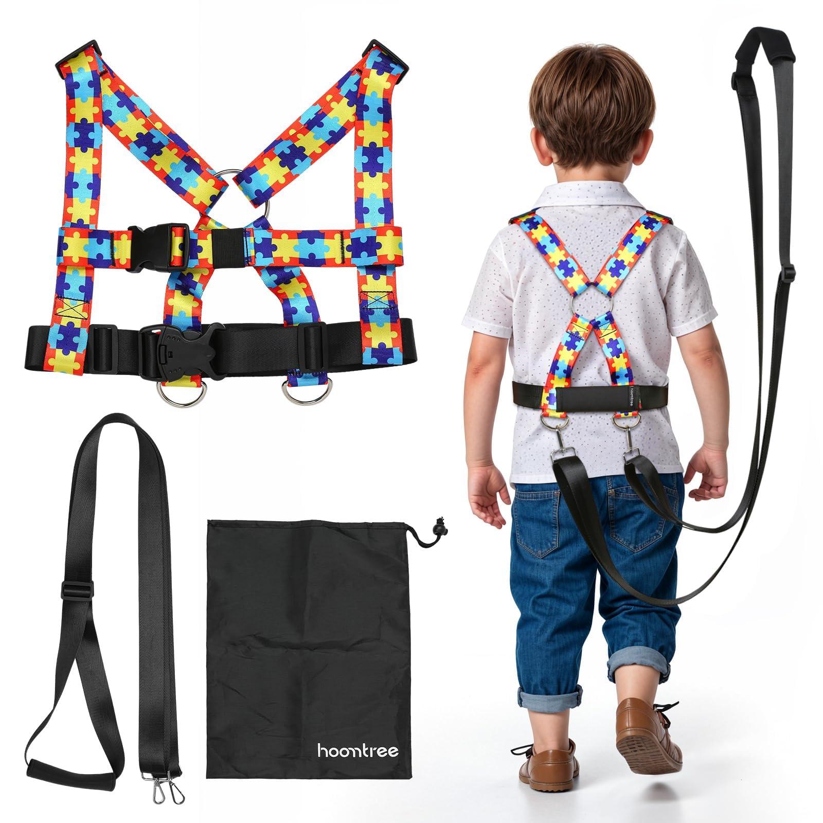 HOOMTREE HOOMTREE Safety Harness Leash for Special Needs Child Aged 3-12 Years Fully Ajustable, Sturdy Walking Harness for Older Children with Grab Handle, Keeping Active ADHD/ASD Autism Kids Safe in Public