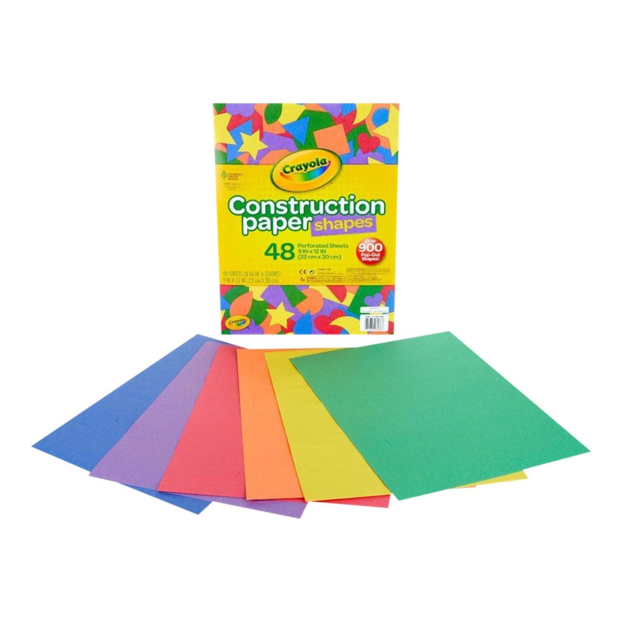 Crayola Crayola Construction Paper Shapes, Over 900 Precut Shapes, Kids Craft Supplies