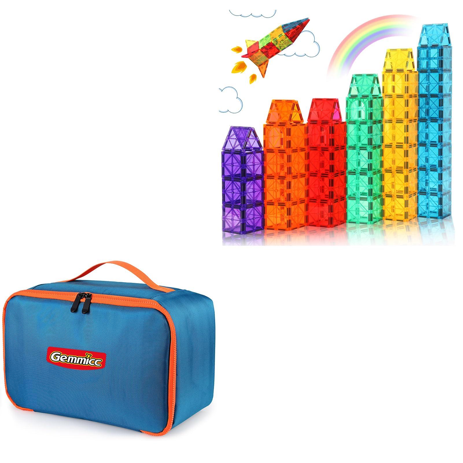 Gemmicc Gemmicc Magnetic Tiles Starter Set + Storage Bag