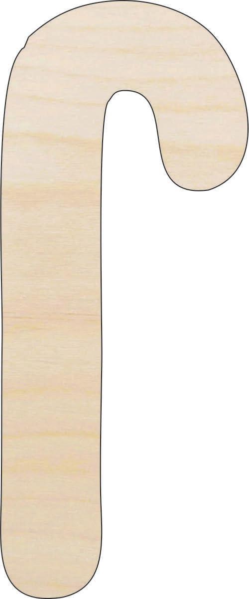 The Wood Shape Store Dessert Candy Cane - Laser Cut Out Unfinished Wood Craft Shape XMS7 24" / 1/4" thick