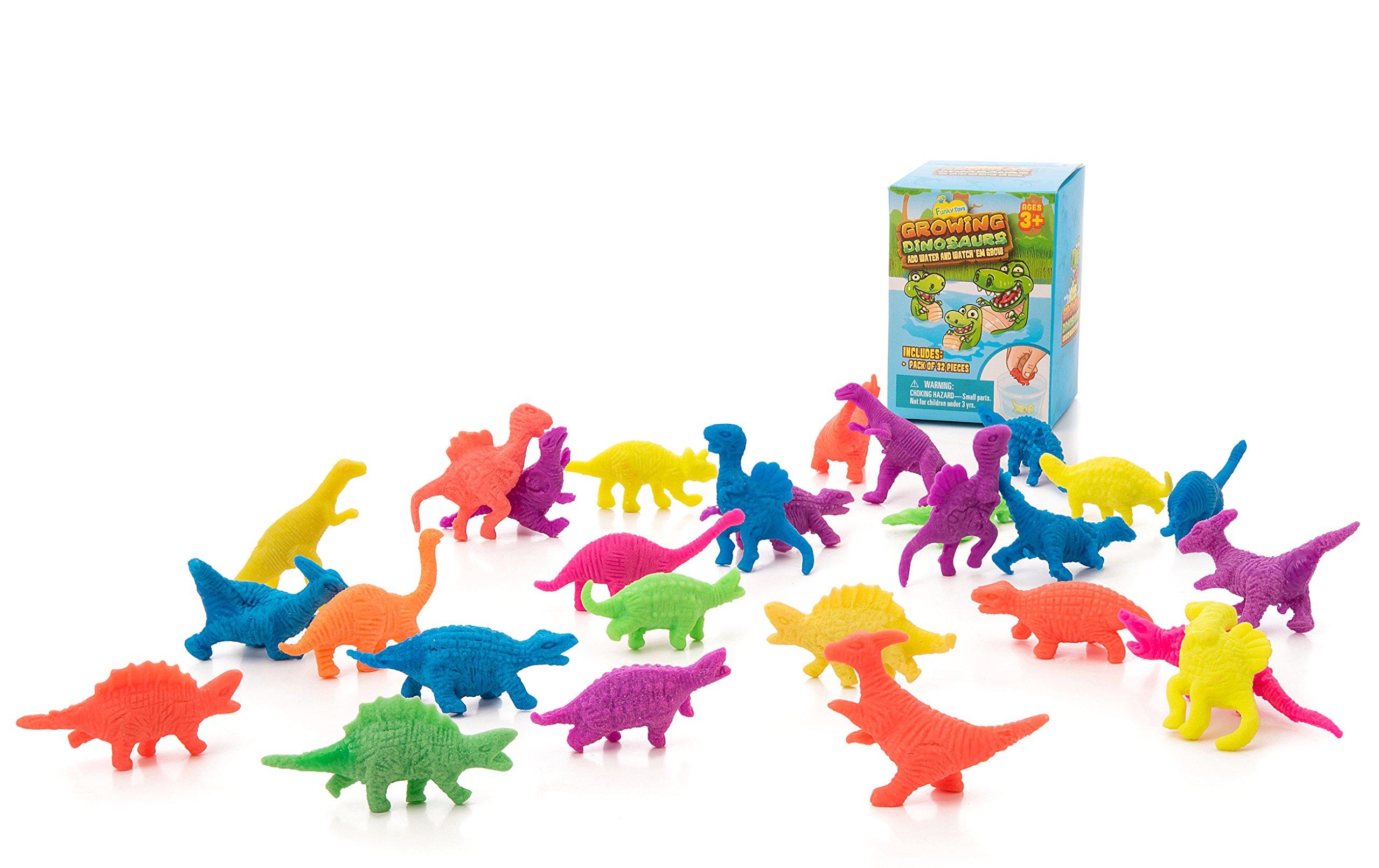 IPIDIPI TOYS IPIDIPI TOYS Water Growing Dinosaurs - 32 Pack & 25 Pack - Expandable Animals Stocking Stuffers for Kids, Party Favors - Great Gift for Boys and Girls, Goodie Bag Fillers for Kids 3 4 5 6 7