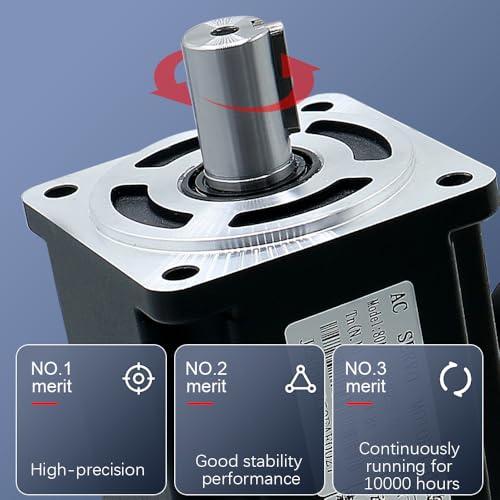 LCRHLCNC LCRHLCNC Servo Motor 400w 600w 750w with 60 80 Flange 17 Bit Absolute AC 220V Servo Driver High Accuracy Magnetic Servo 3000-6000RPM (600)