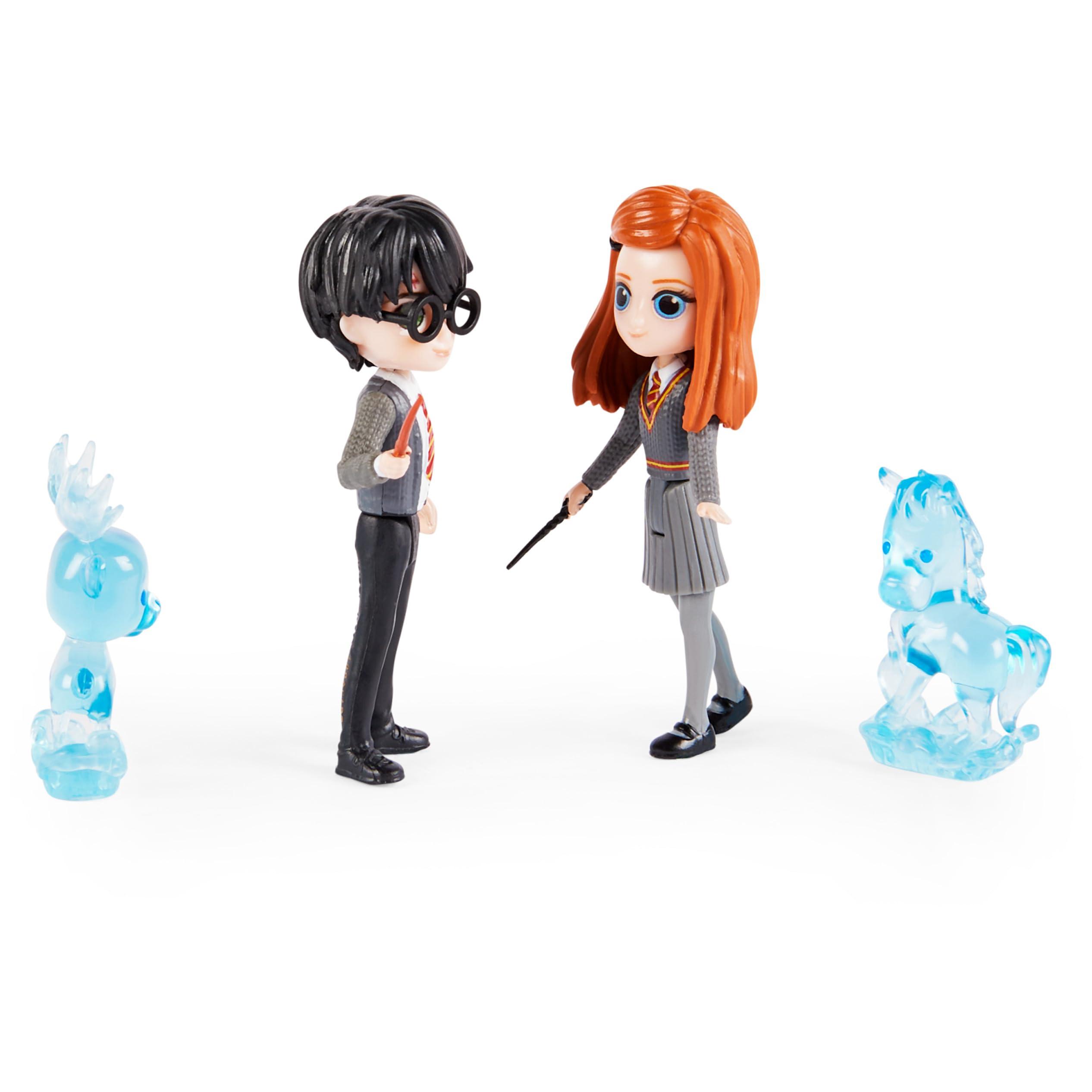 Wizarding World Wizarding World, Magical Minis Harry Potter and Ginny Weasley Patronus Friendship Set with 2 Toy Figures and 2 Creatures, Kids Toys for Ages 5 and up