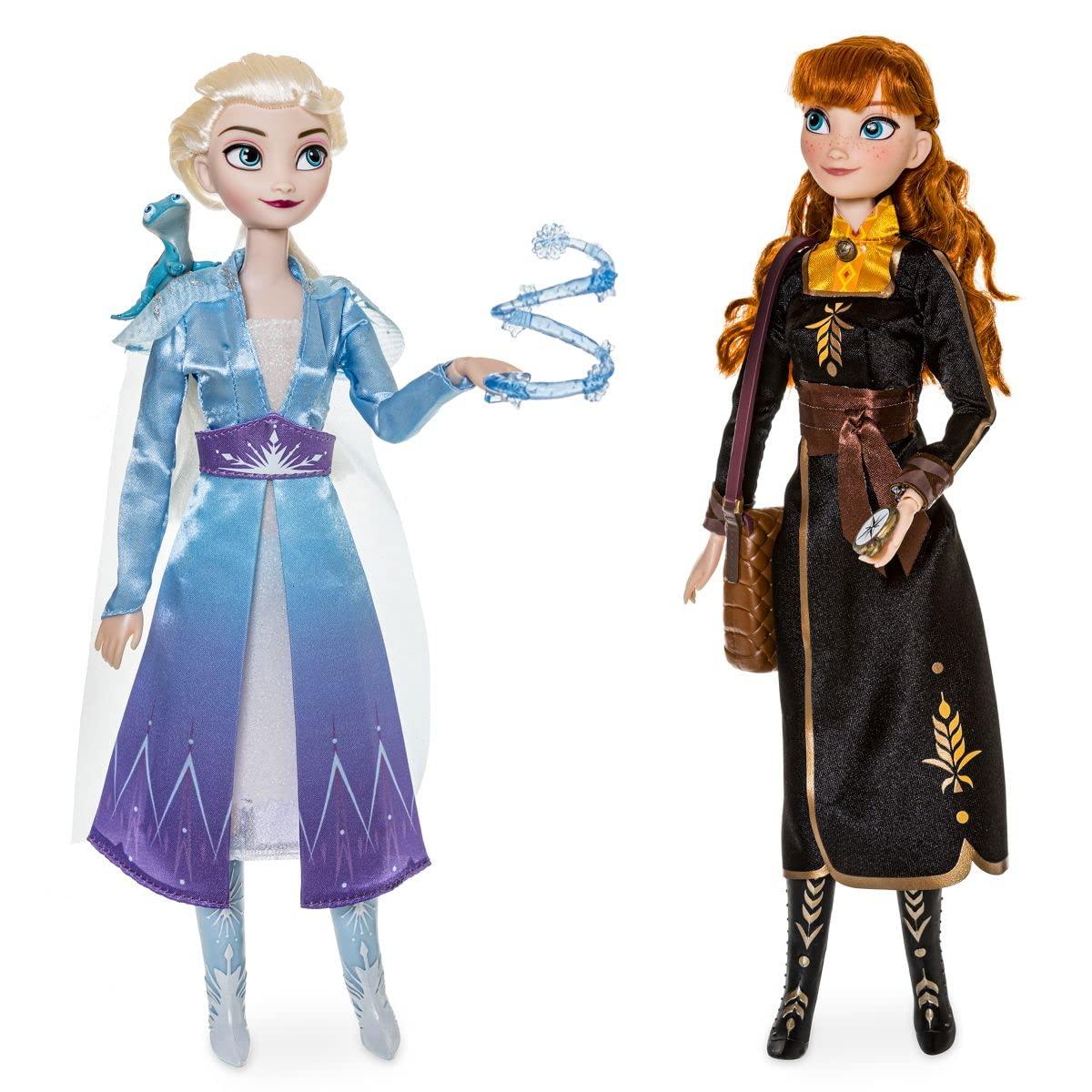 Disney Store Disney Store Official Frozen 2 Doll Set - Classic Doll Gift Set with Elsa and Anna - Fully Posable Characters for Frozen 2 Fans - Suitable for Ages 3+