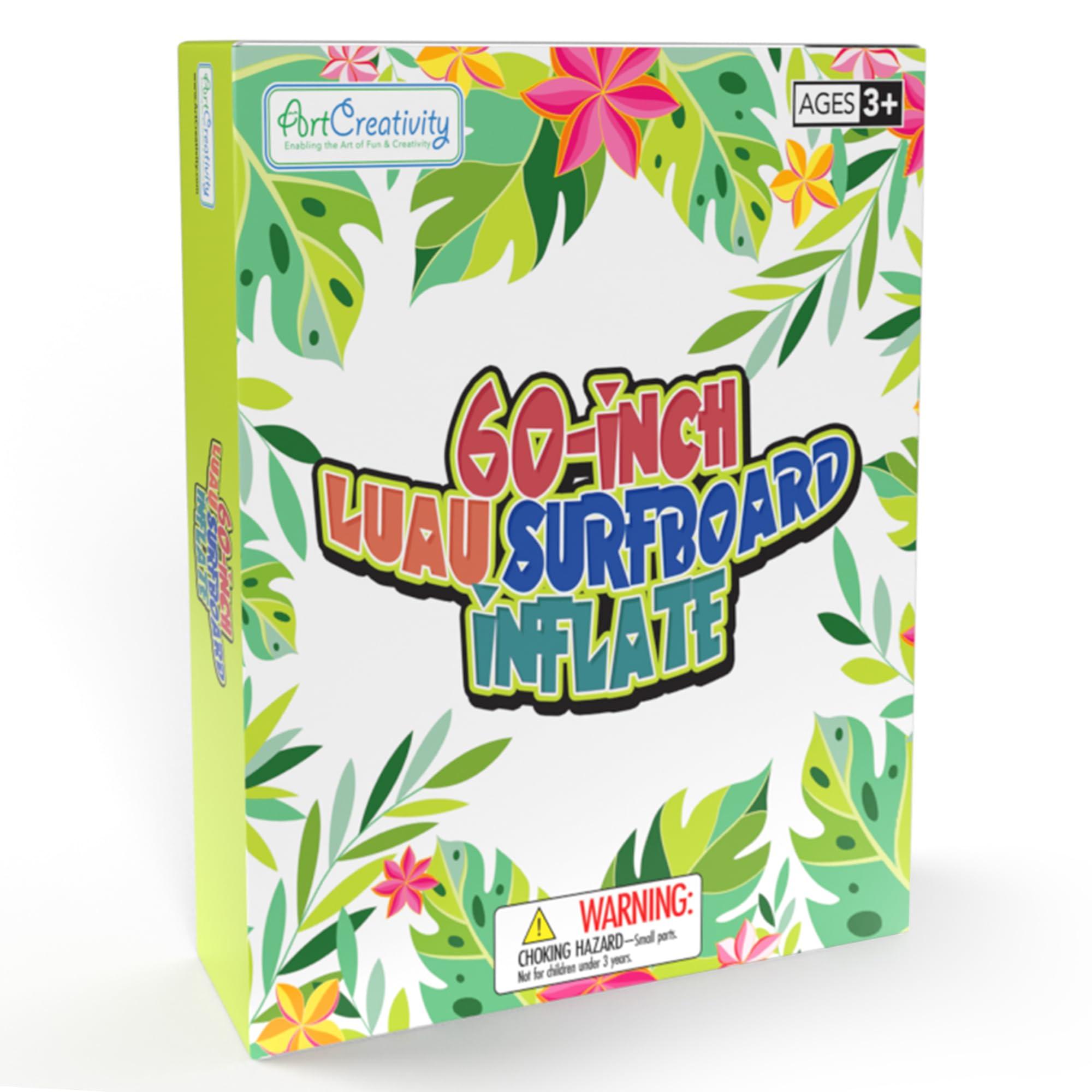 ArtCreativity ArtCreativity 5 ft Inflatable Surfboard, Surfboard Decoration for Beach, Tropical and Luau Party Decorations, Inflatable Pool Toy for Kids and Adults, Beach Party Inflate