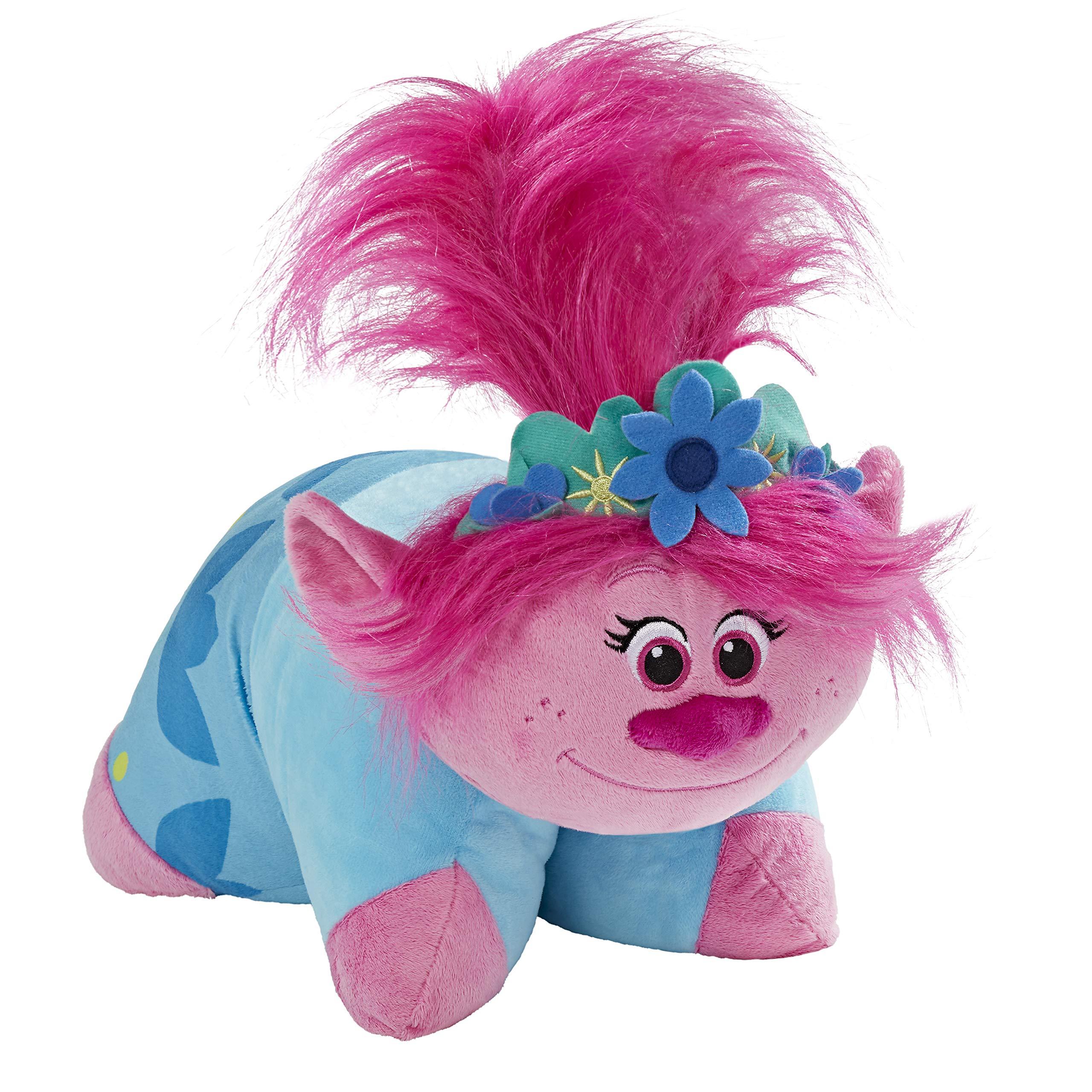 Pillow Pets Pillow Pets DreamWorks Poppy Stuffed Animal Trolls World Tour Plush Toy, 1 Count (Pack of 1) Pink
