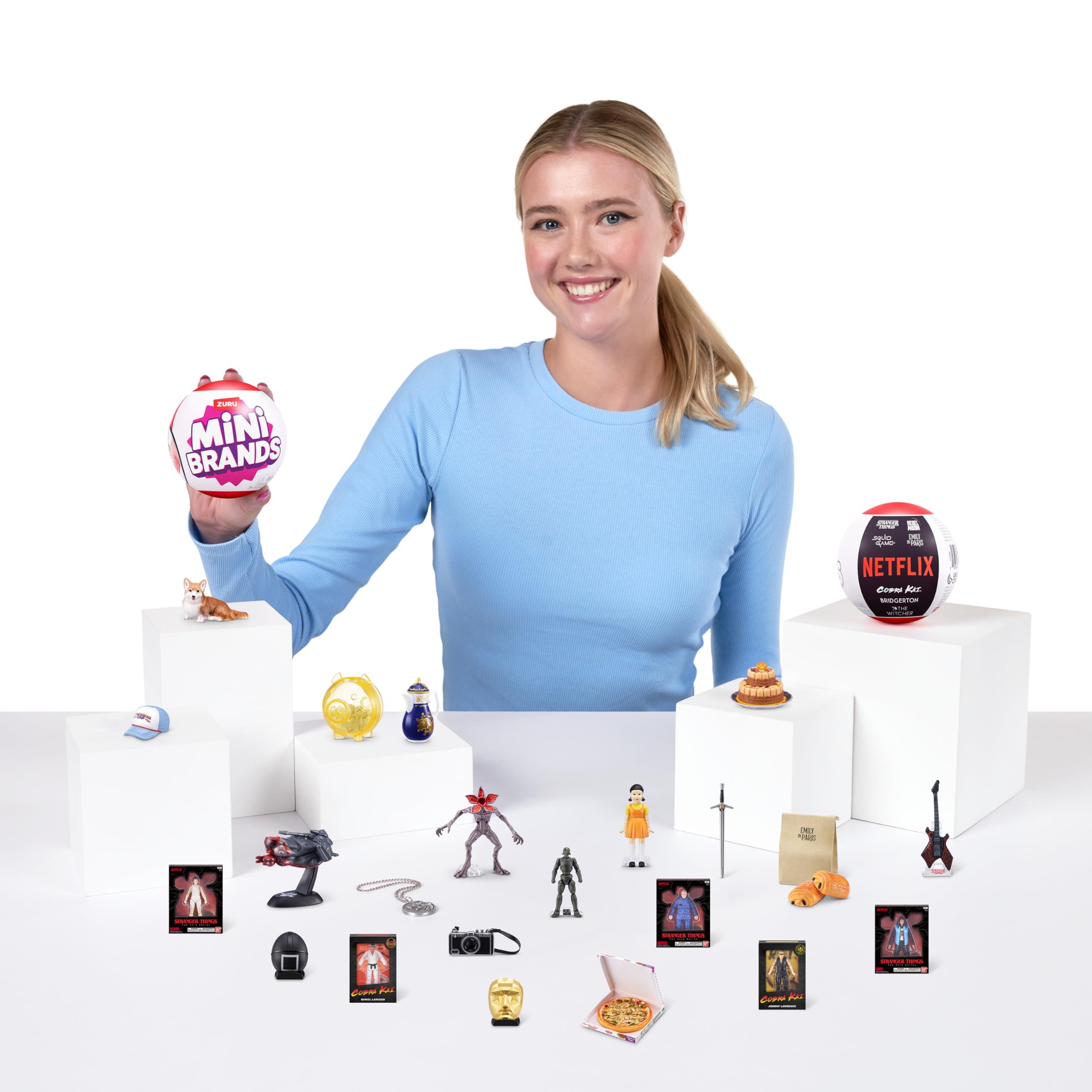 Mini Brands Mini Brands Netflix Capsule 2 Pack by ZURU, Surprise Toy with Collectible Minis, Blind Packaging, Iconic Show Themed Minis