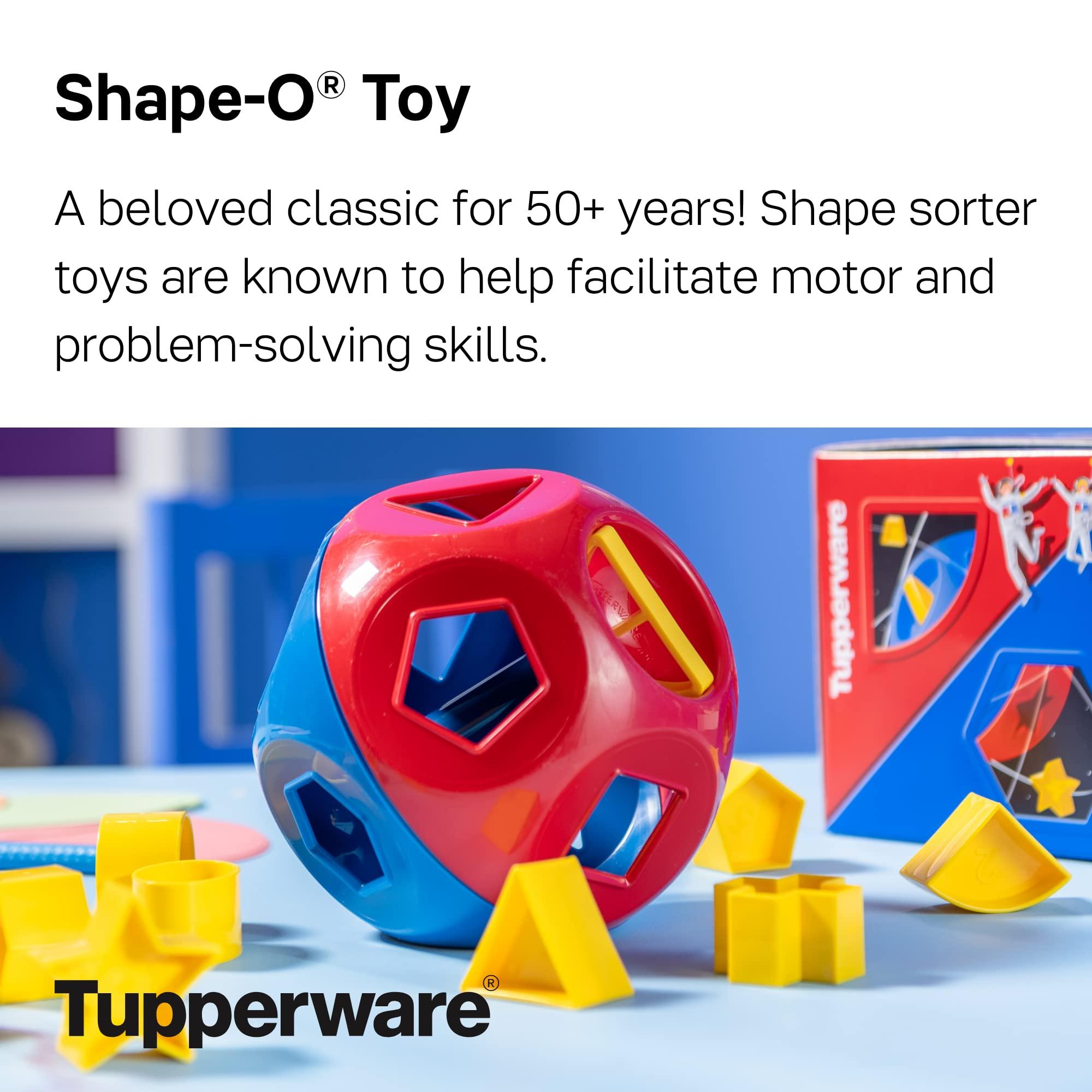 Tupperware Tupperware Brand Shape-O Toy - BPA Free - Shape-O Sorter Toy for Babies & Toddlers Ages 12 Months & Up - Promotes Motor & Problem-Solving Skills