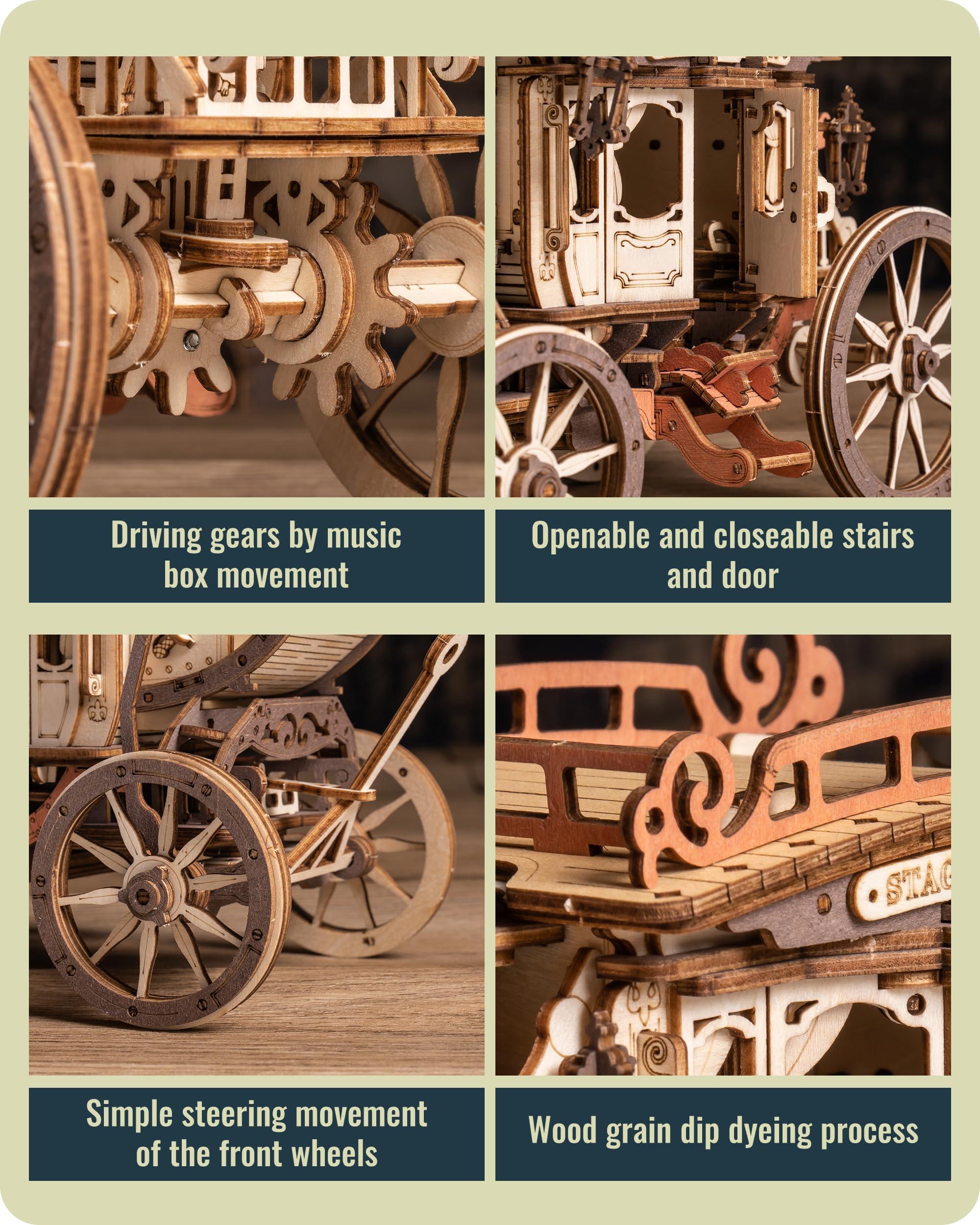 Wowood Wowood 3D Wooden Puzzles for Adults, 3D Puzzle Models for Adults to Build