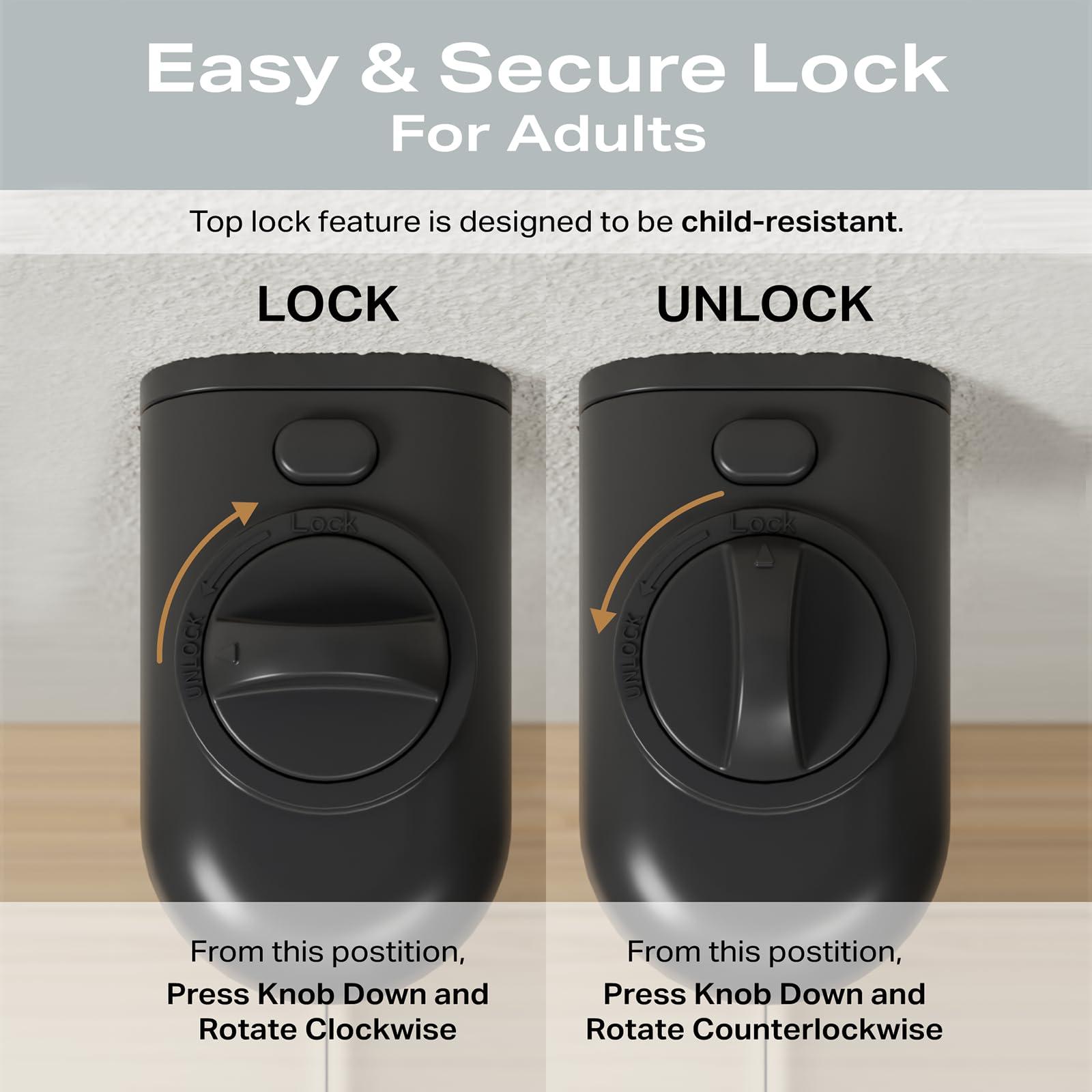 Cumbor Cumbor 2-Pack Retractable Baby Gates for Stairs,55" Wide Soft Mesh Baby Gate for Dogs with One Hand Opening, 34" Tall Toddler Gate with Child-Proof Top Lock for Bedroom,Indoor/Outdoor, Black